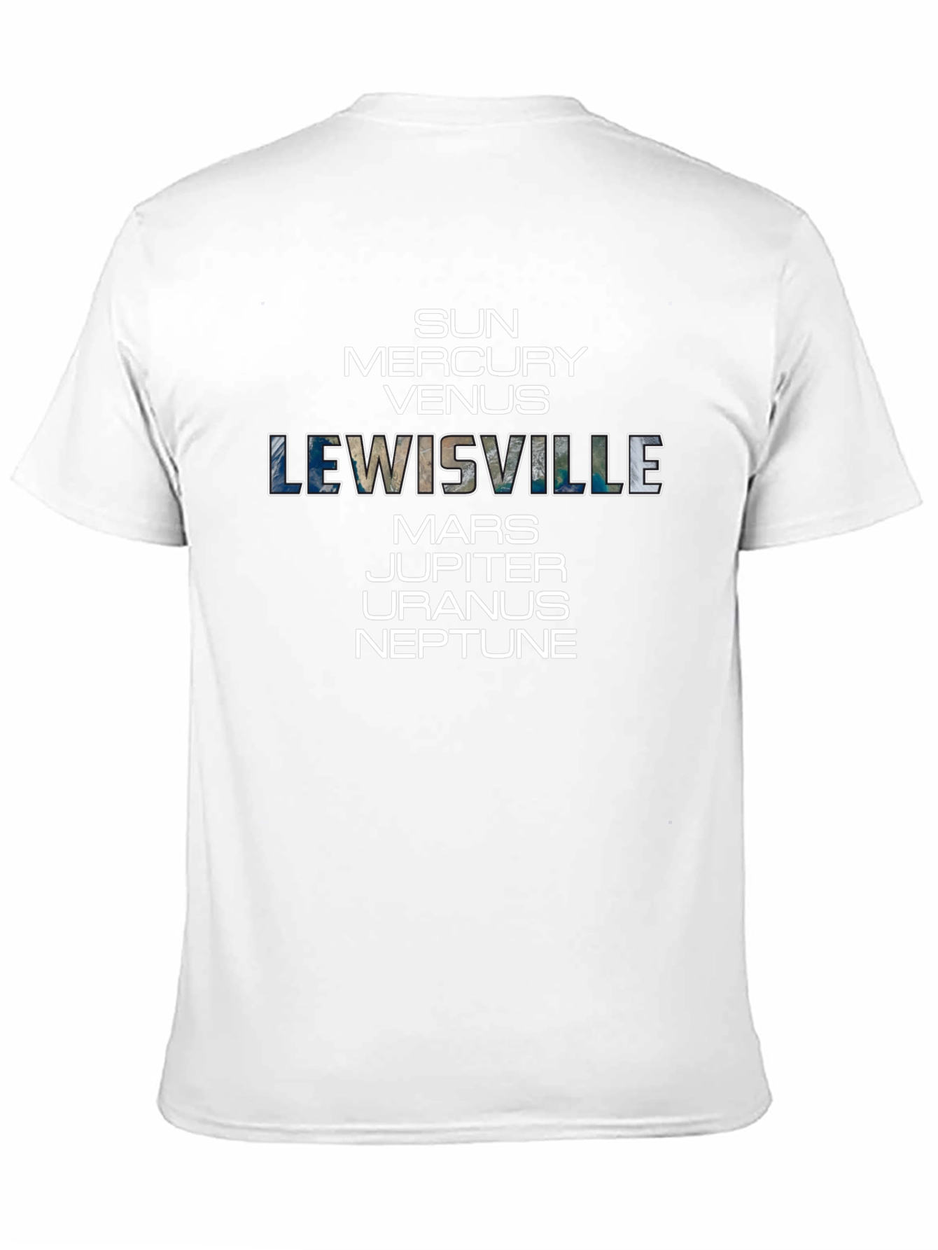 Lewisville Planets Black T-Shirt
