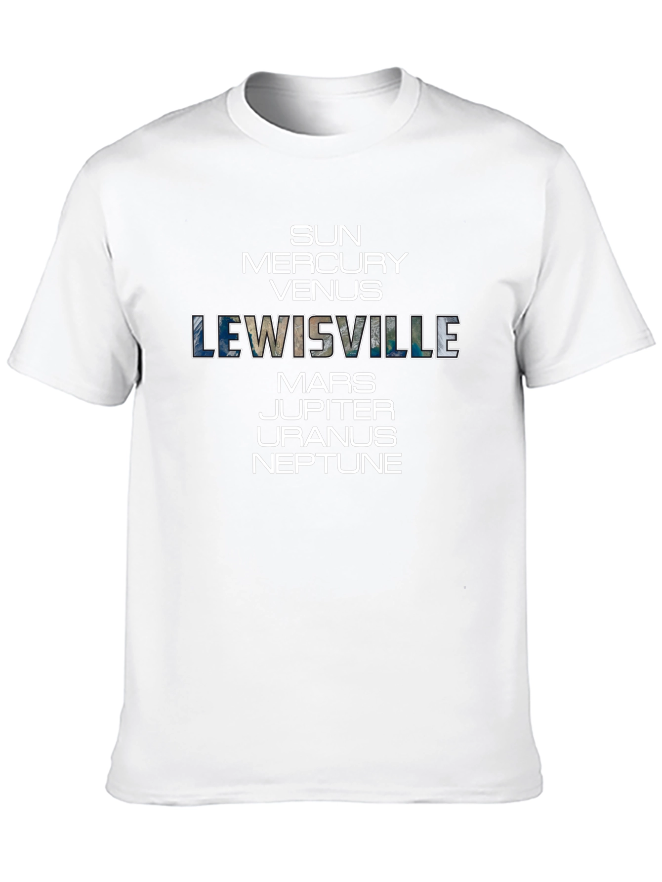Lewisville Planets Black T-Shirt