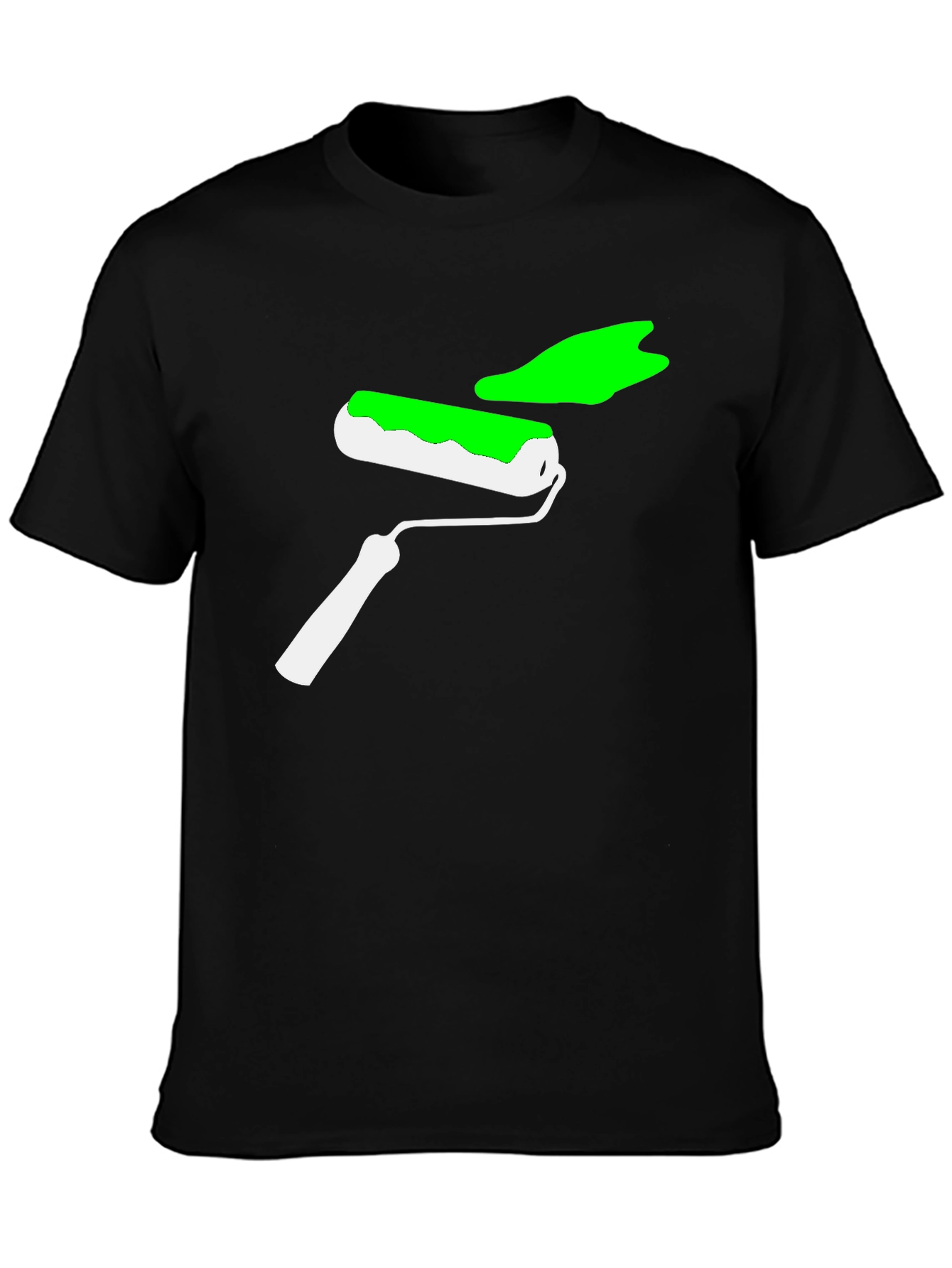 Paint Roller Graphic Tee - Cool Design Shirt