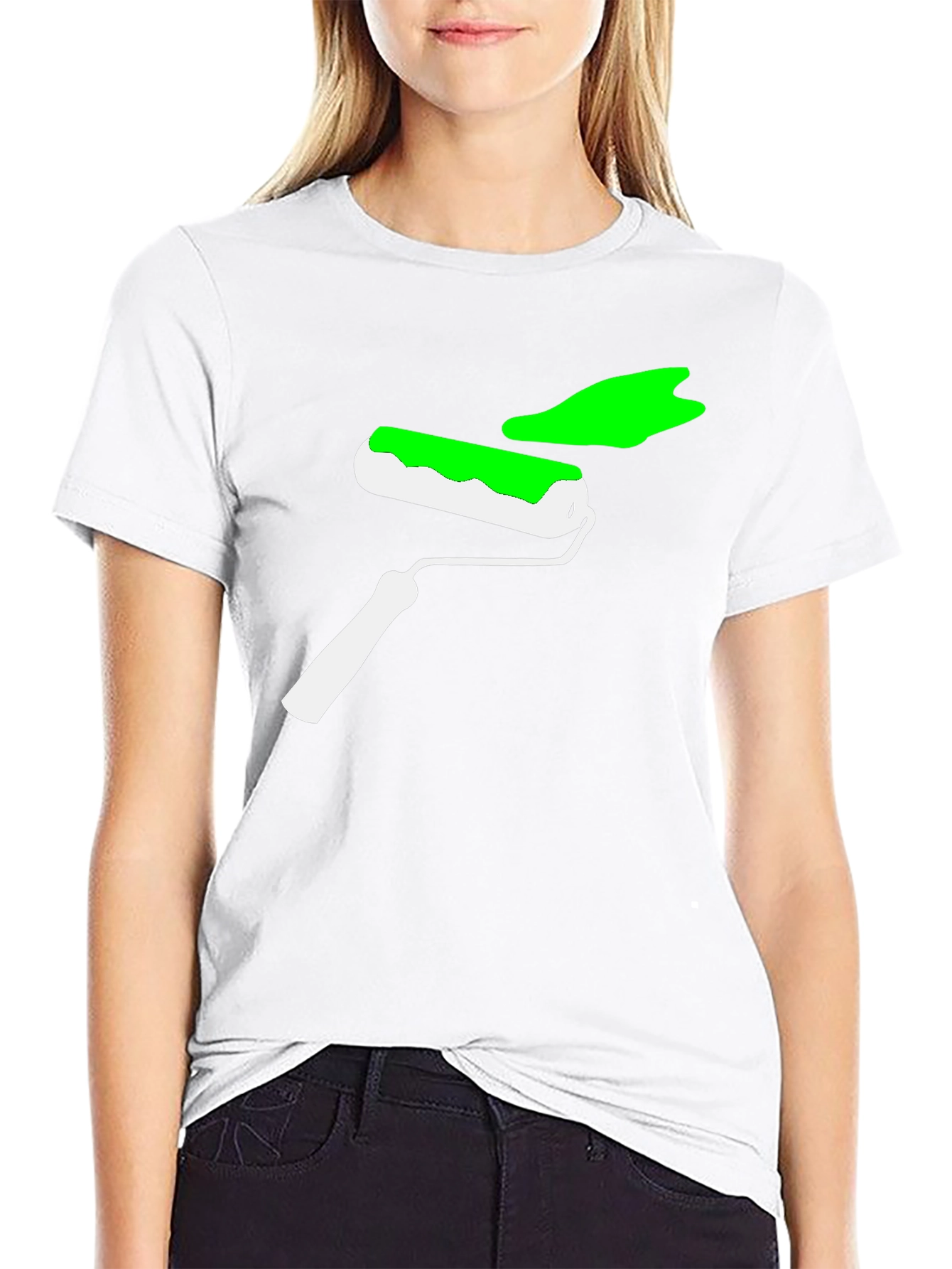 Paint Roller Graphic Tee - Cool Design Shirt