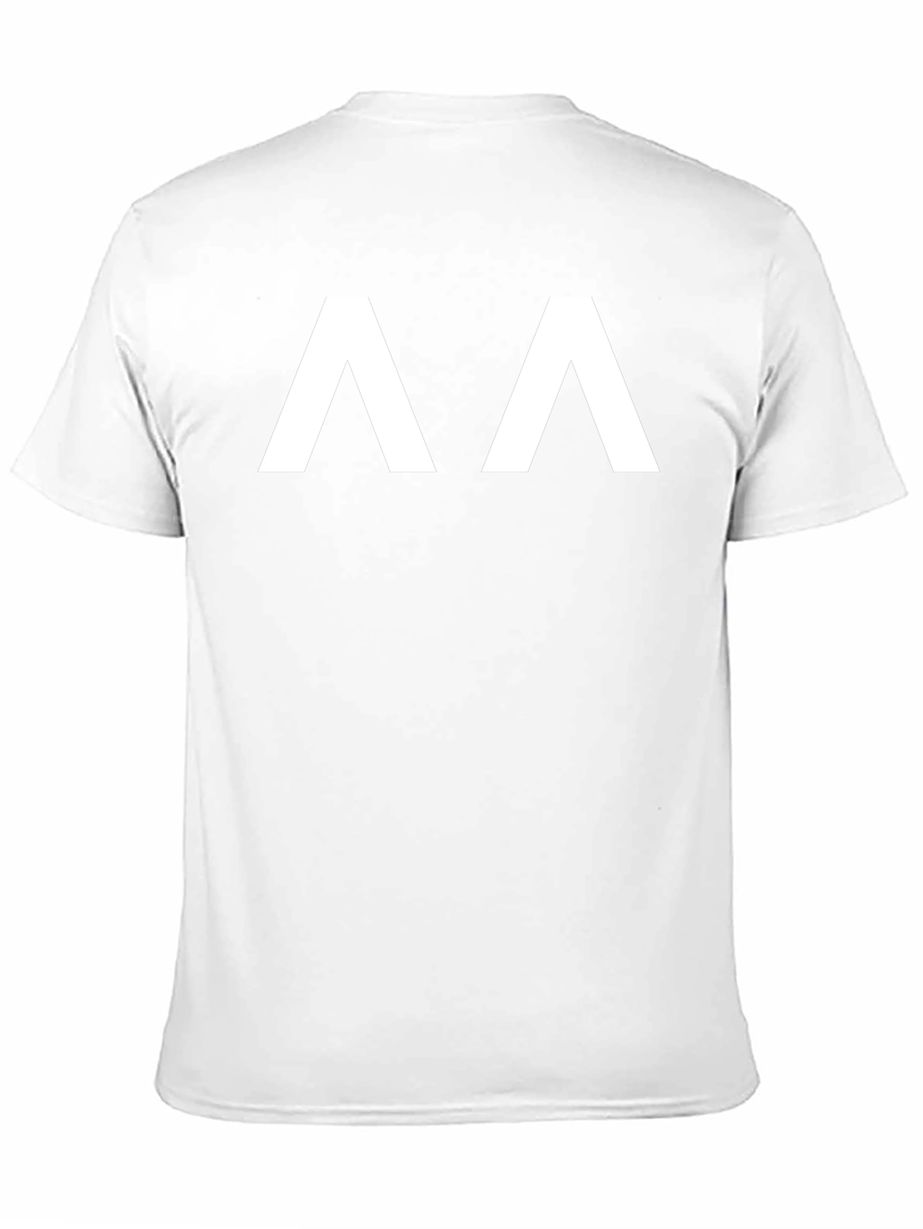 Modern Minimalist Black T-Shirt with White Design