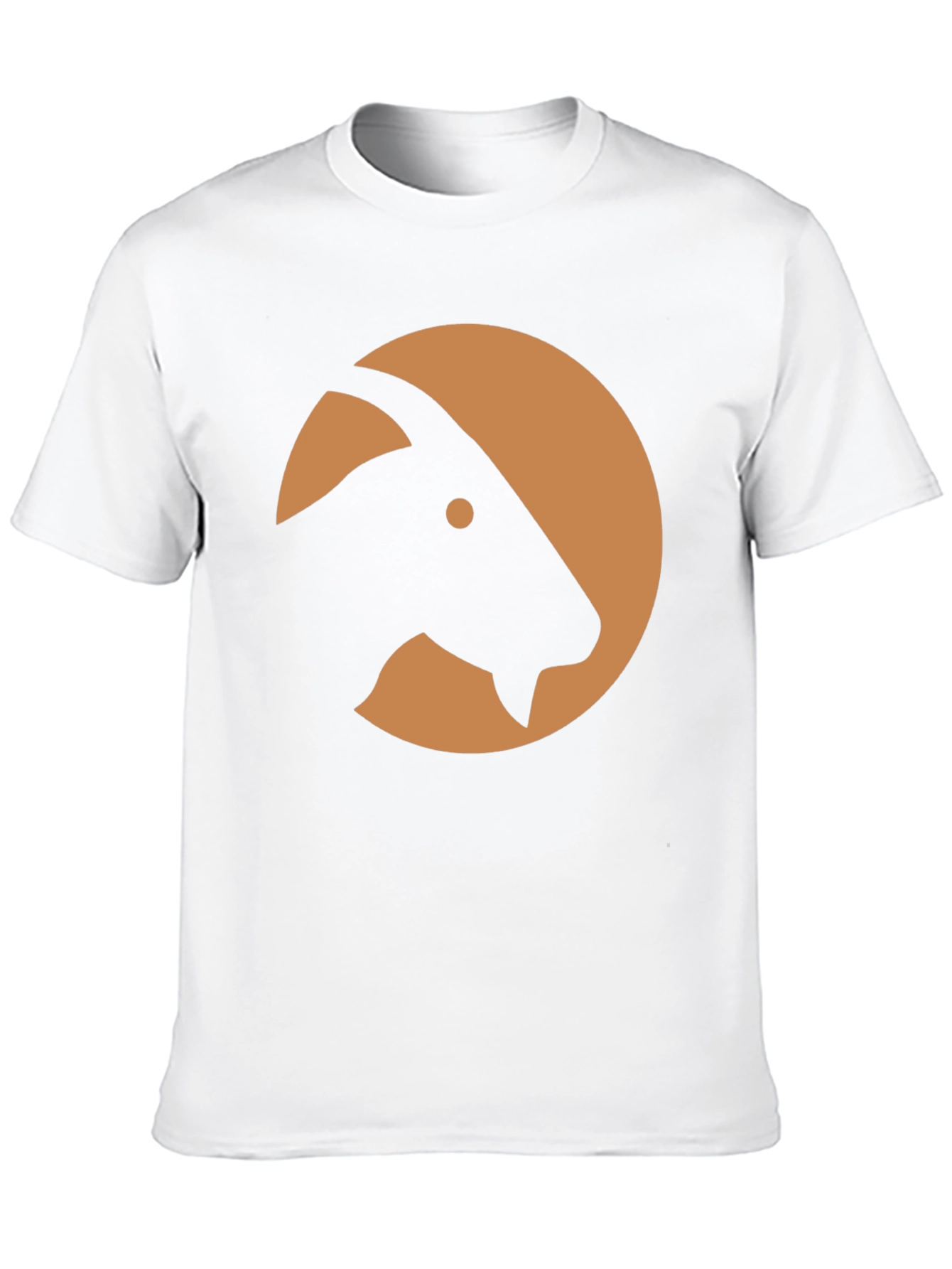 Goat Silhouette Graphic Tee - Black Casual Shirt