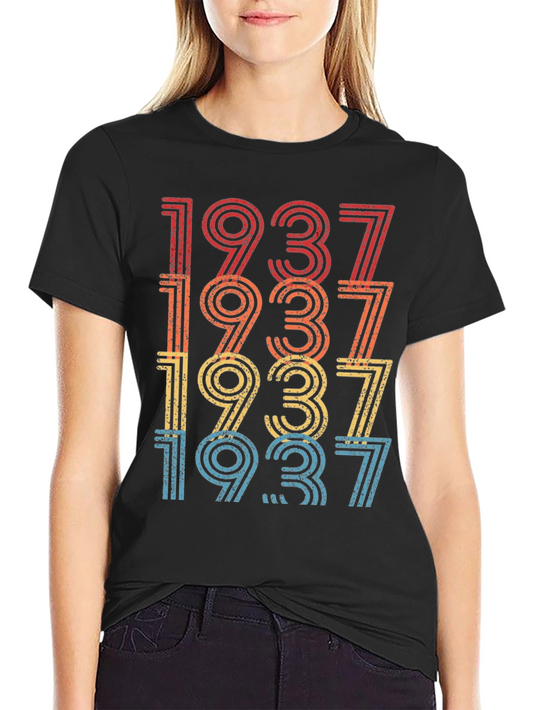 Vintage 1937 T-Shirt - Retro Birthday Gift