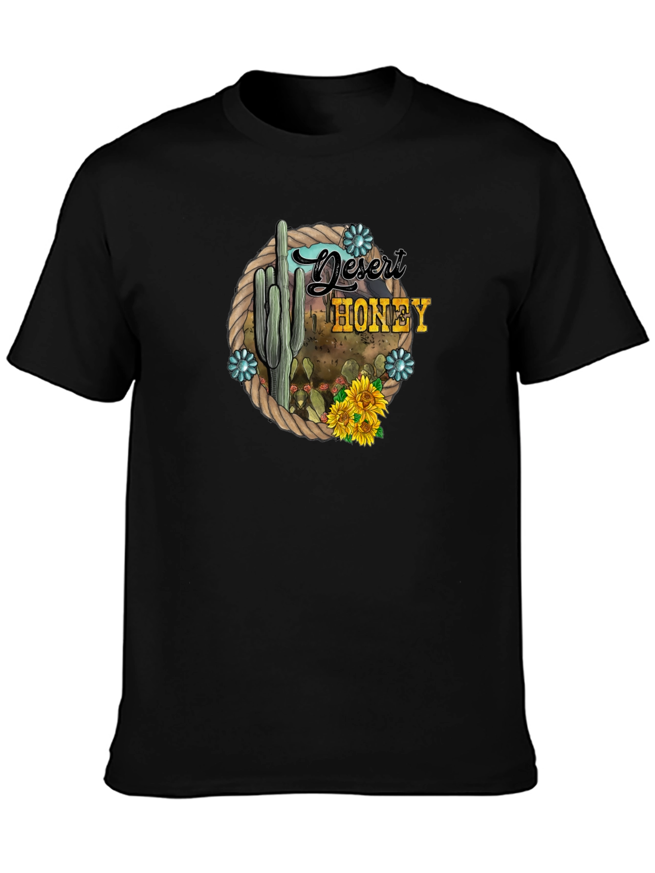 Desert Honey Cactus Graphic T-Shirt