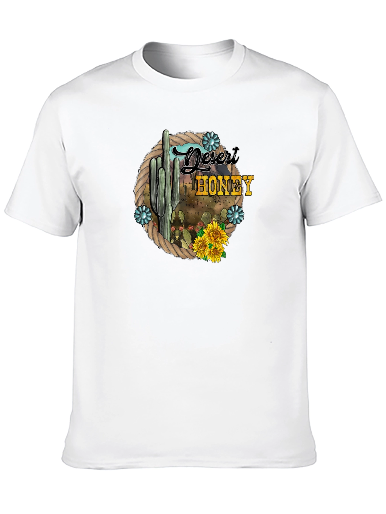 Desert Honey Cactus Graphic T-Shirt