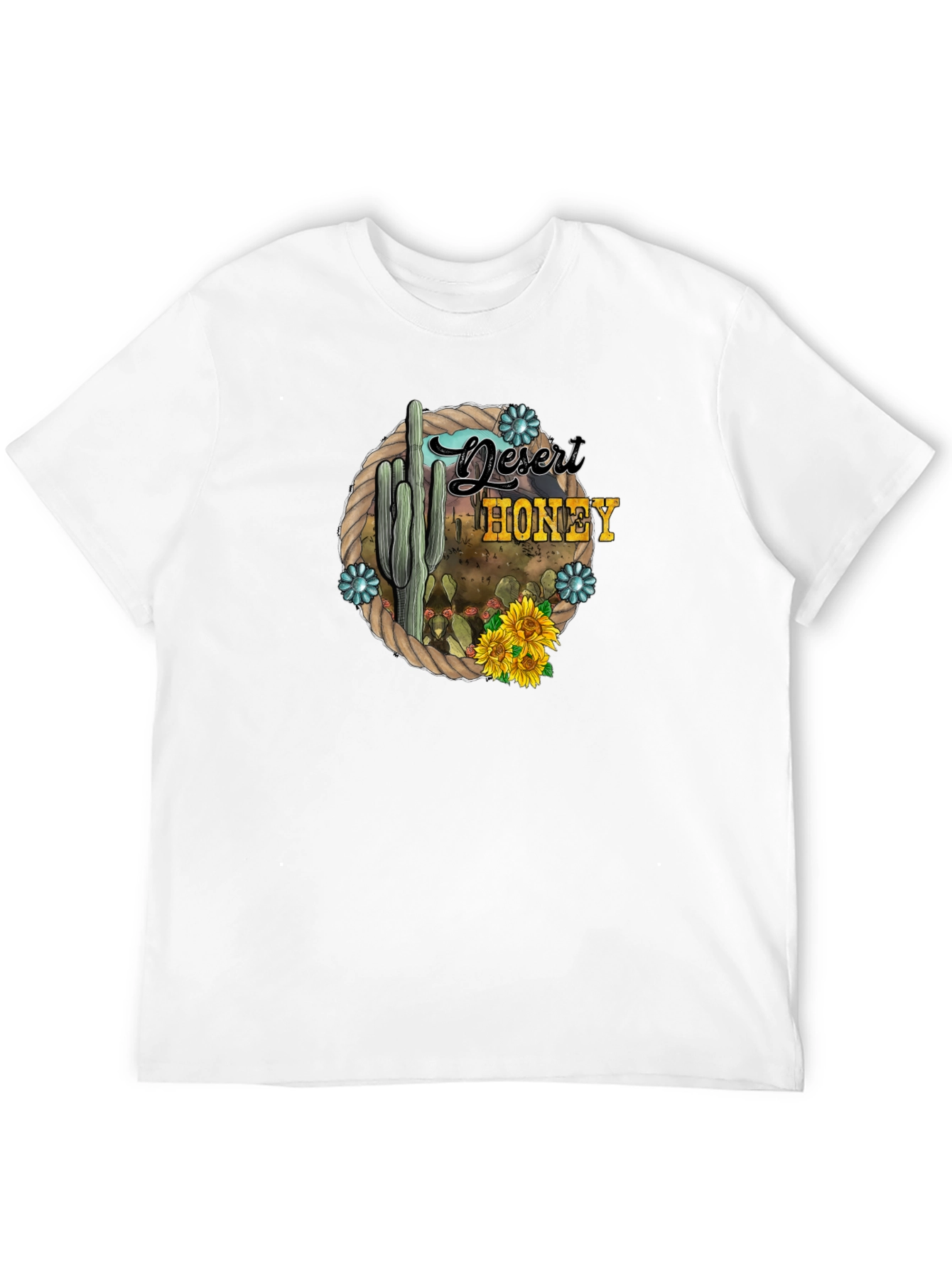 Desert Honey Cactus Graphic T-Shirt