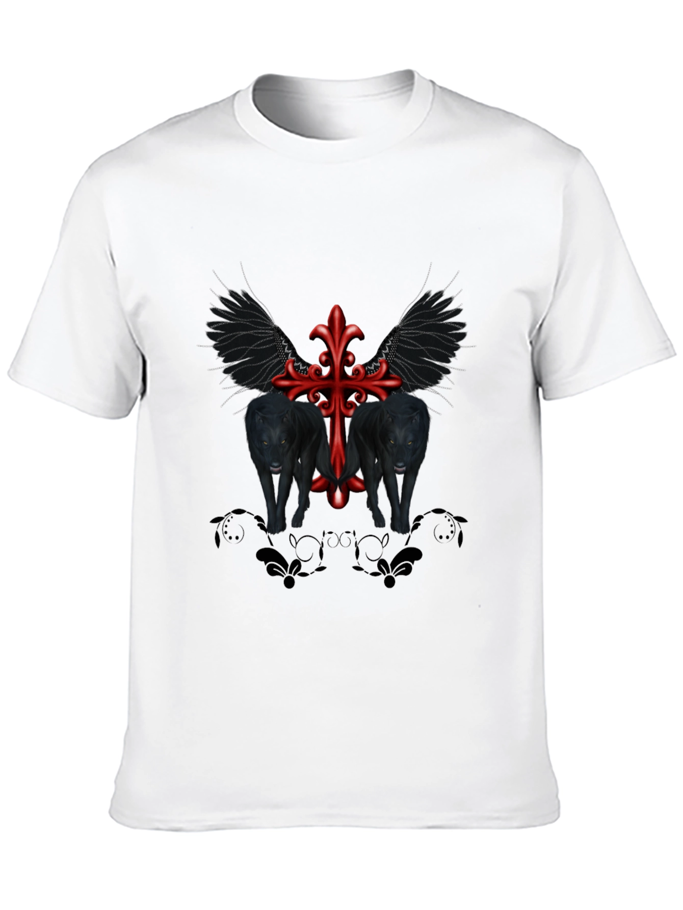 Gothic Wolves Cross Tee