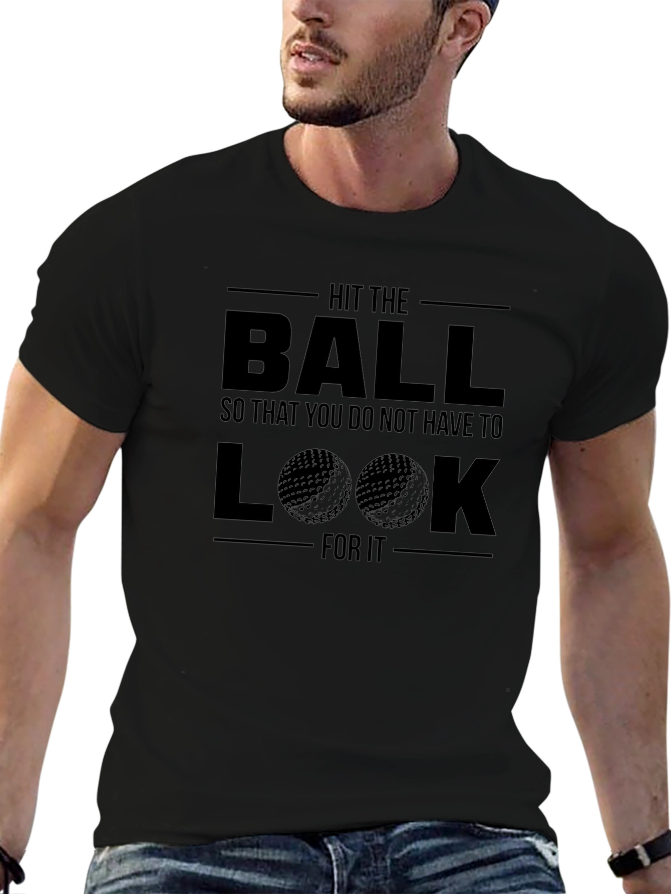 Hit the Ball Golf T-Shirt - Funny Golfer Tee