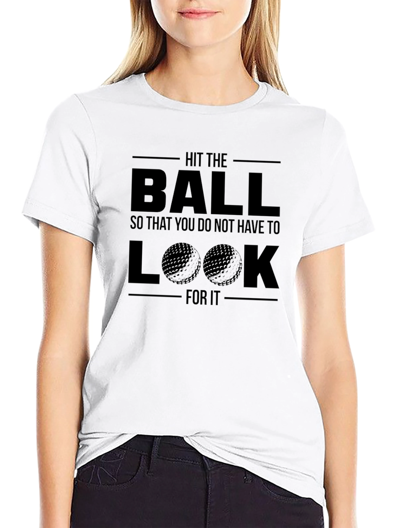 Hit the Ball Golf T-Shirt - Funny Golfer Tee