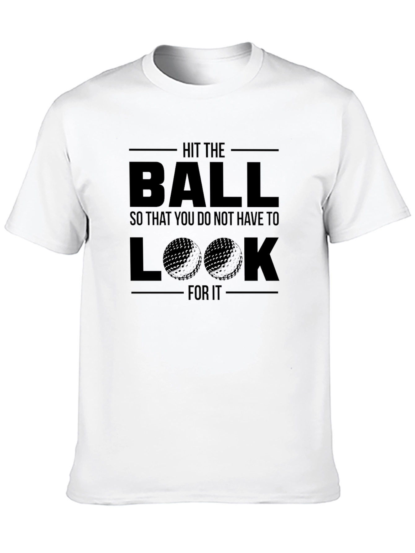 Hit the Ball Golf T-Shirt - Funny Golfer Tee