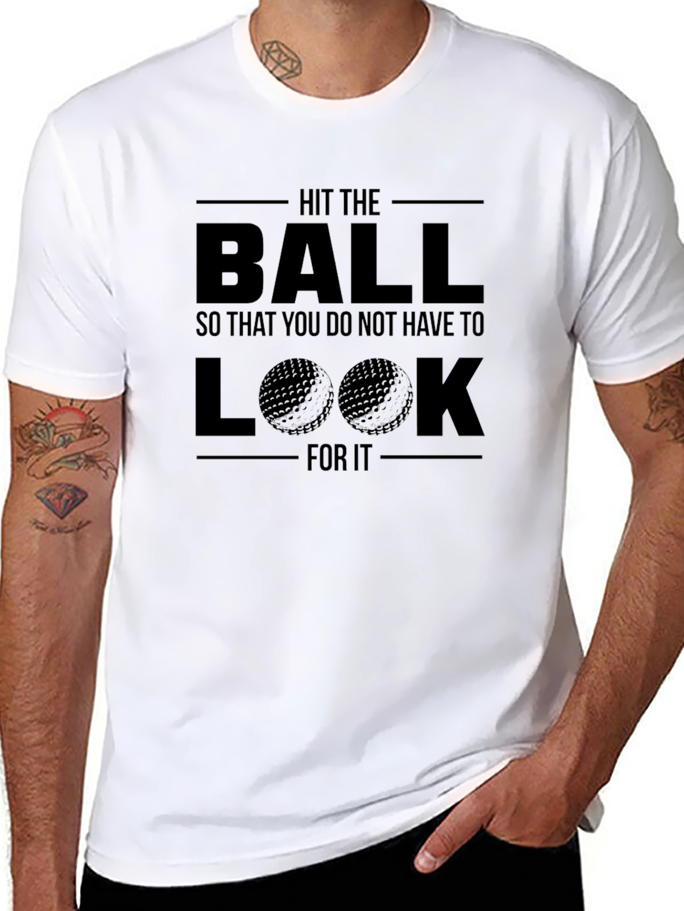 Hit the Ball Golf T-Shirt - Funny Golfer Tee