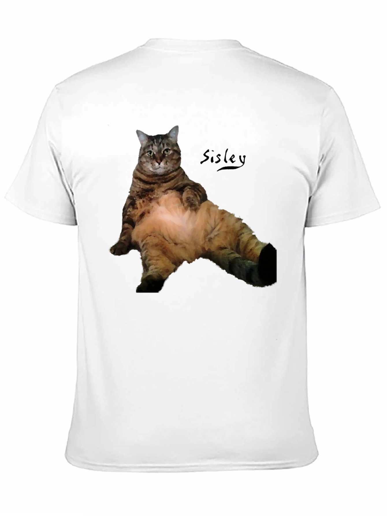 Relaxed Cat Graphic T-Shirt - Mens Black Tee