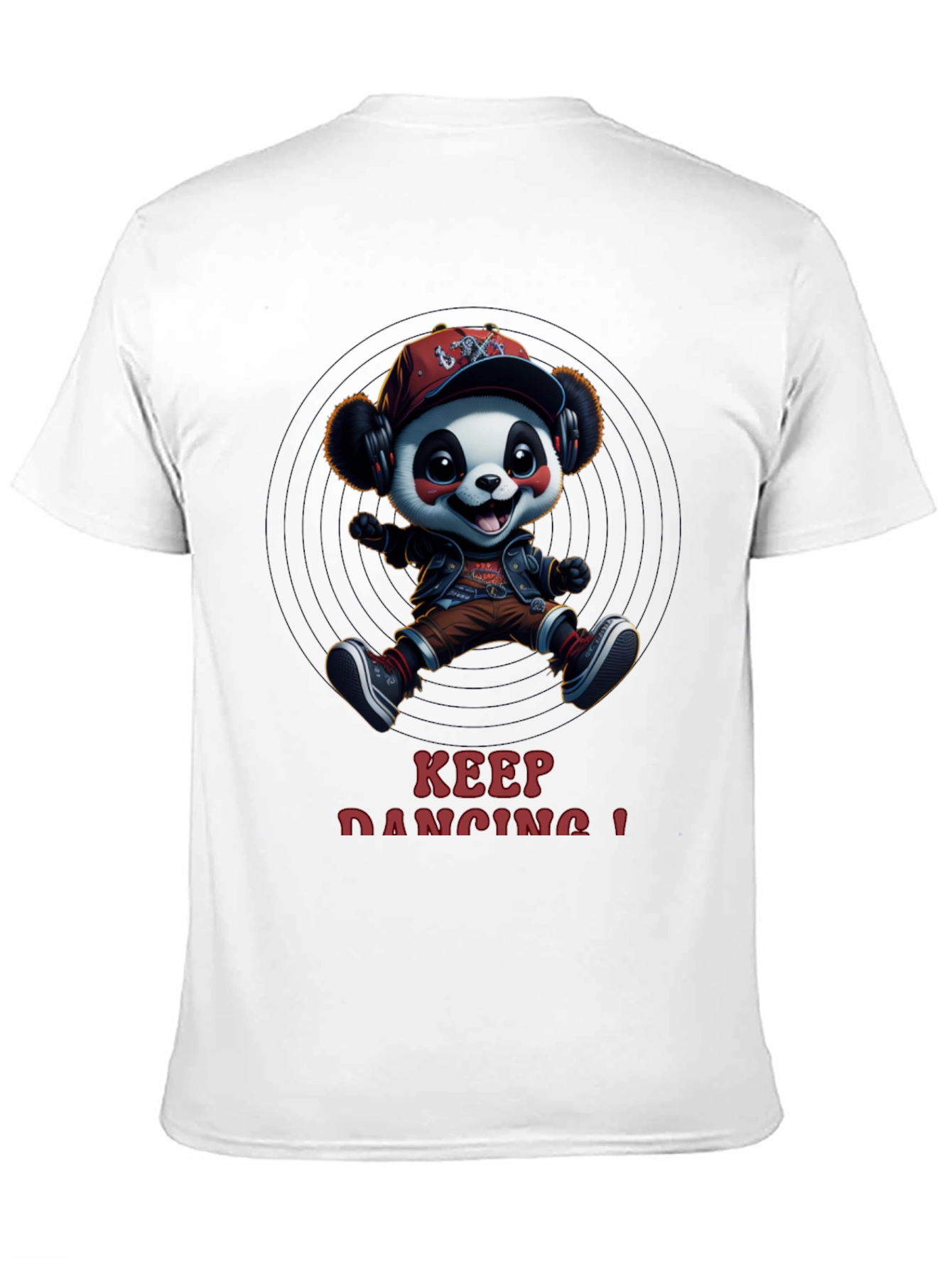 Cool Panda Graphic Tee - Keep Dancing!