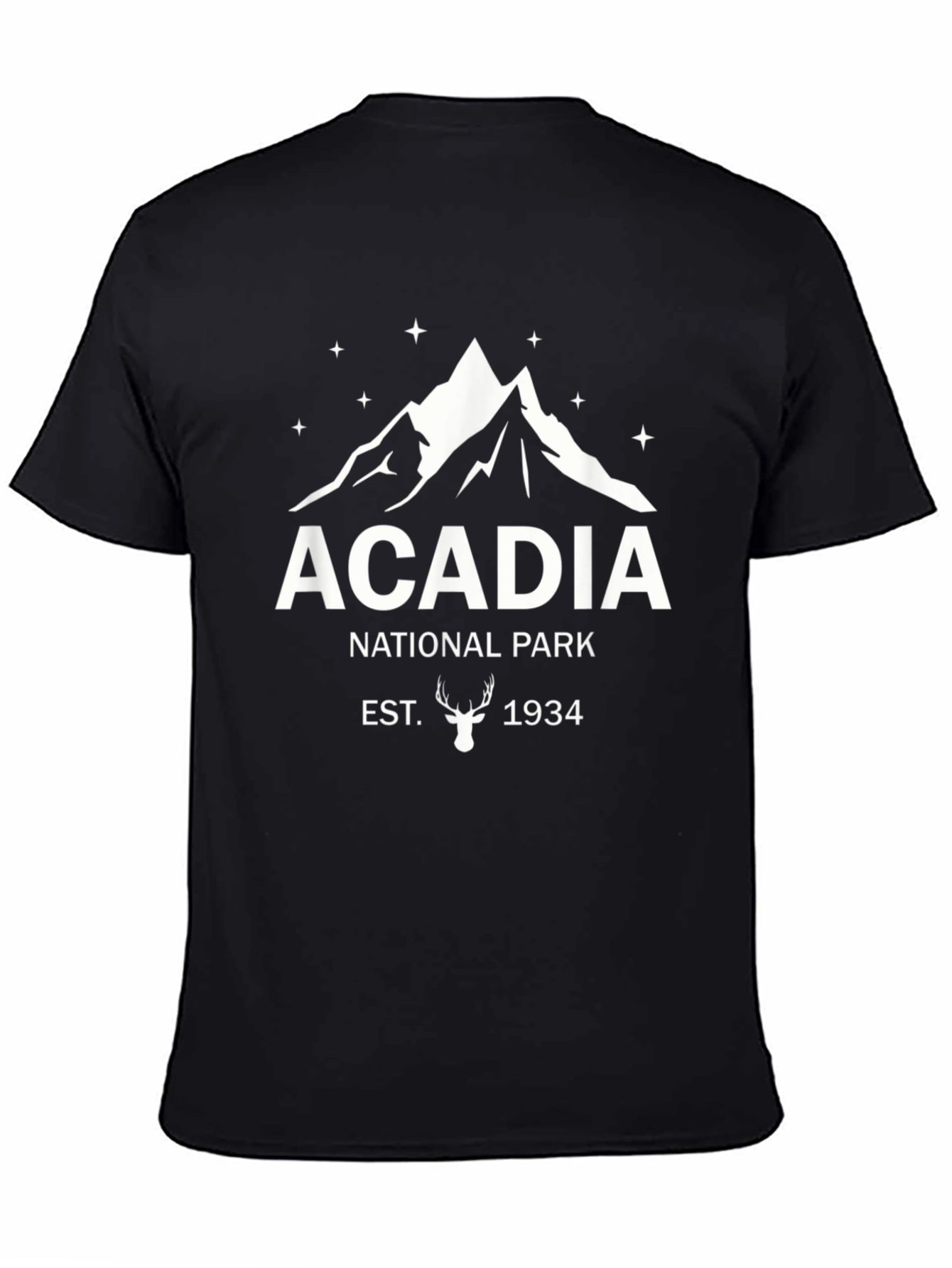 Acadia National Park Black T-Shirt