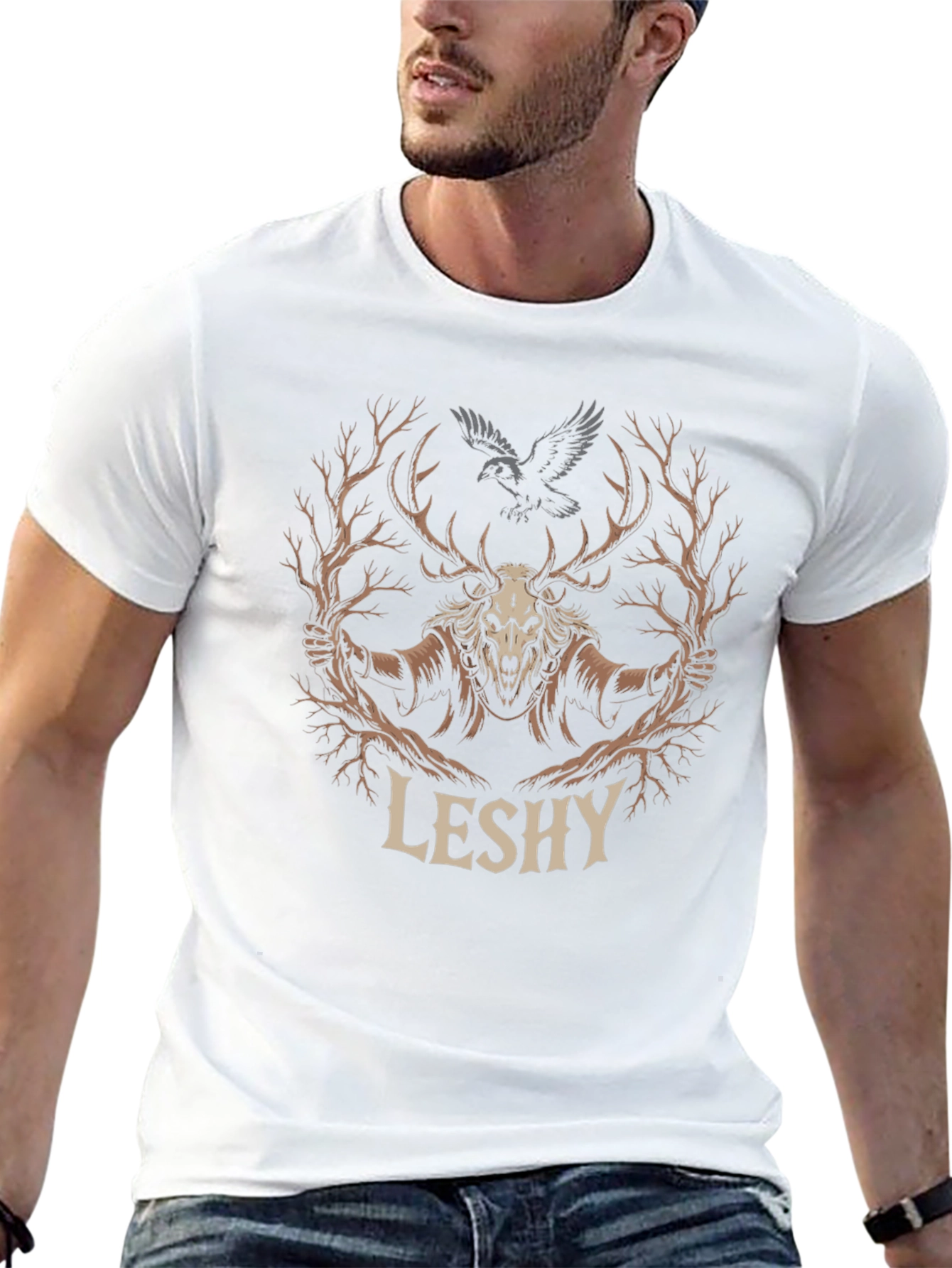 Leshy T-Shirt - Dark Forest Spirit Design