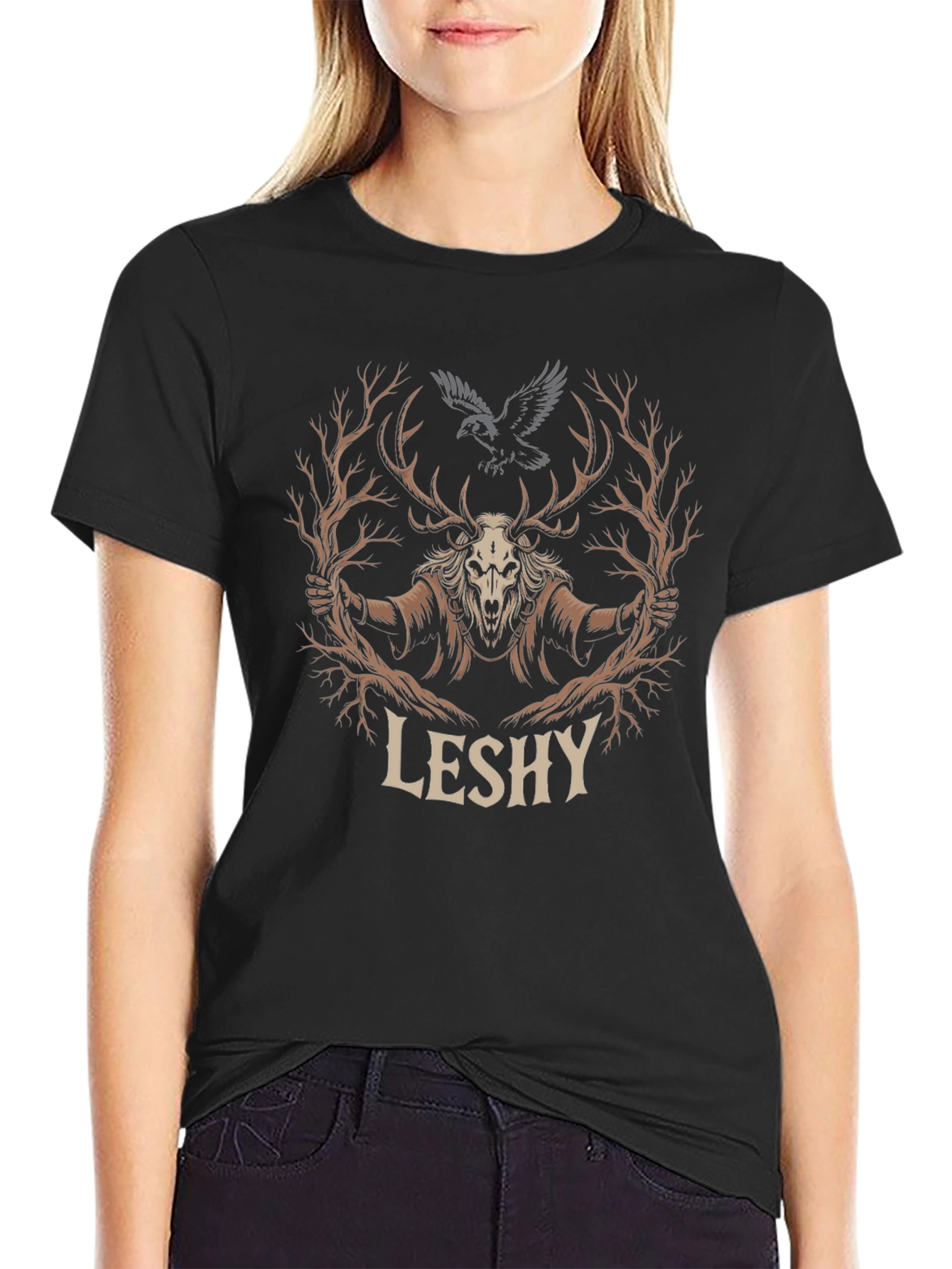 Leshy T-Shirt - Dark Forest Spirit Design