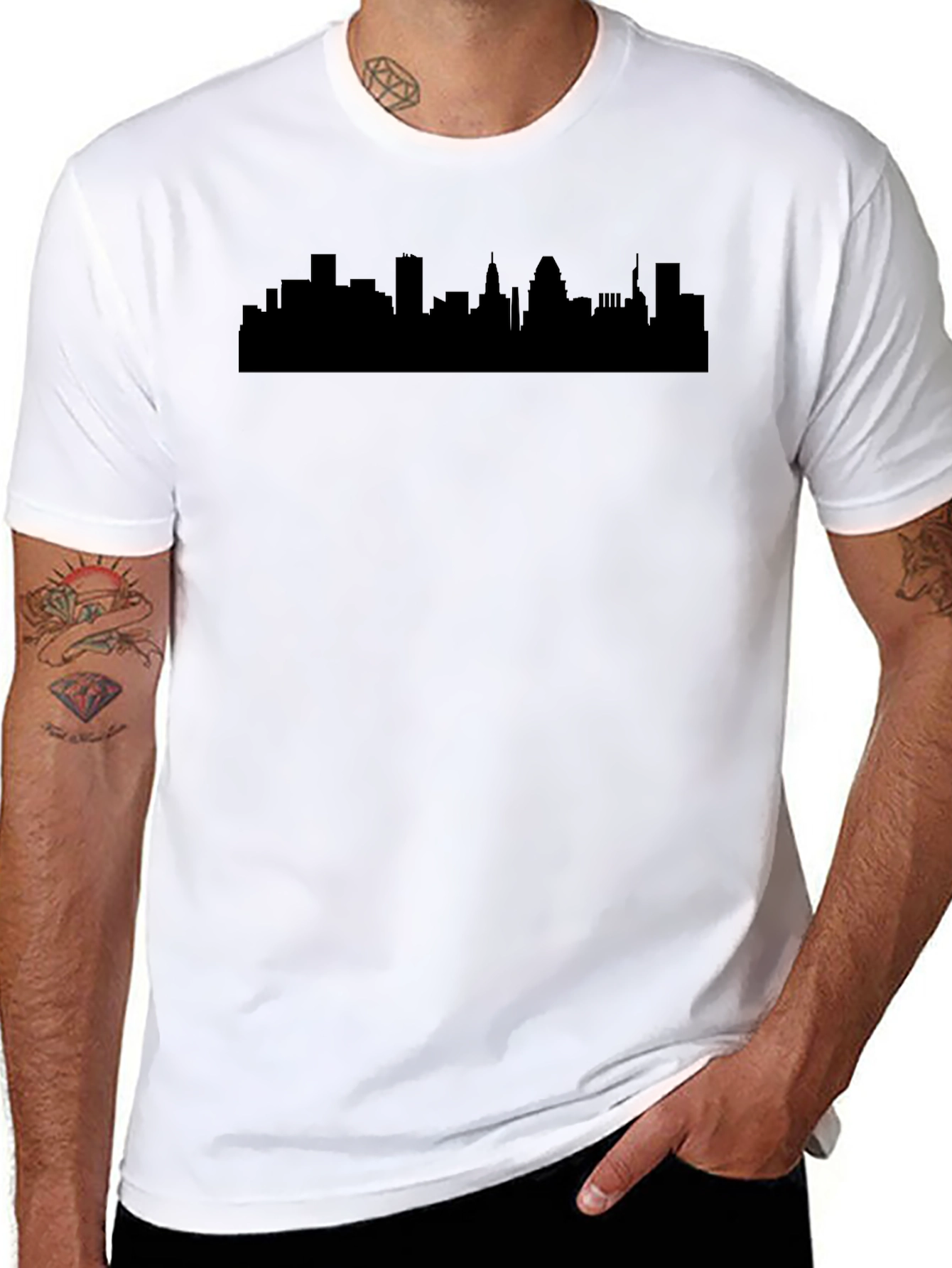 Cityscape Silhouette T-Shirt - Urban Style