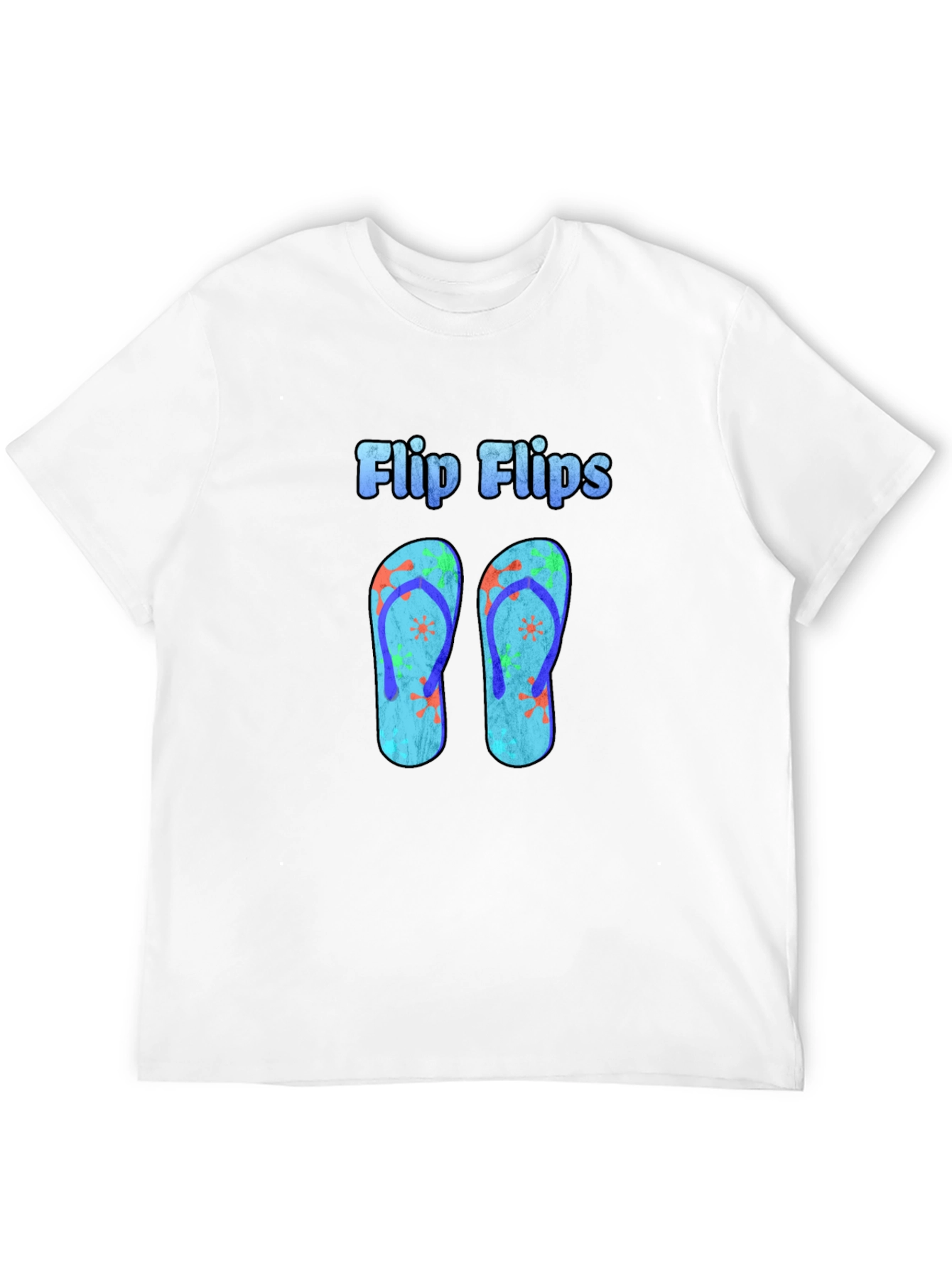 Flip Flops Graphic Black T-Shirt