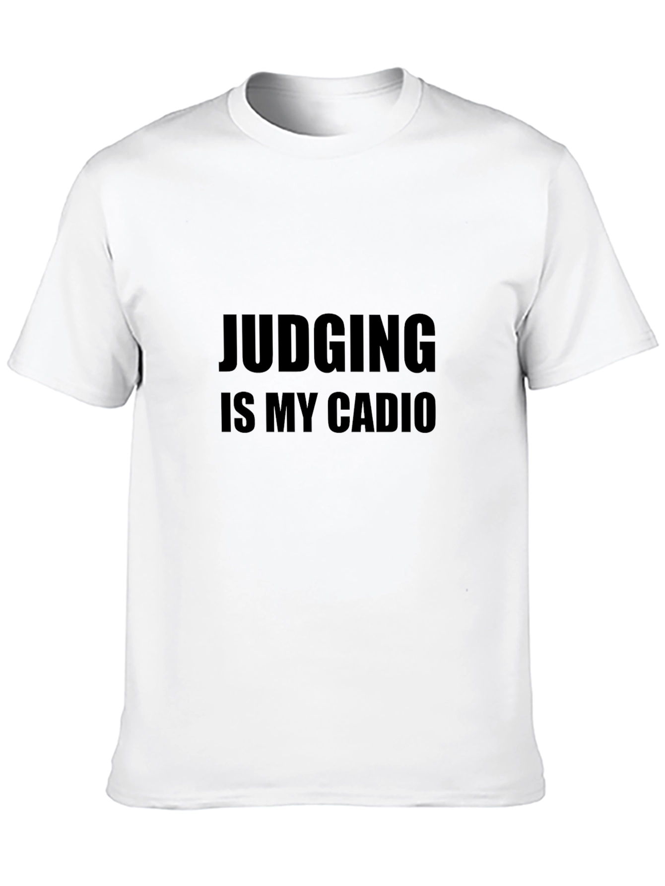 Judging Is My Cardio Black Graphic Tee