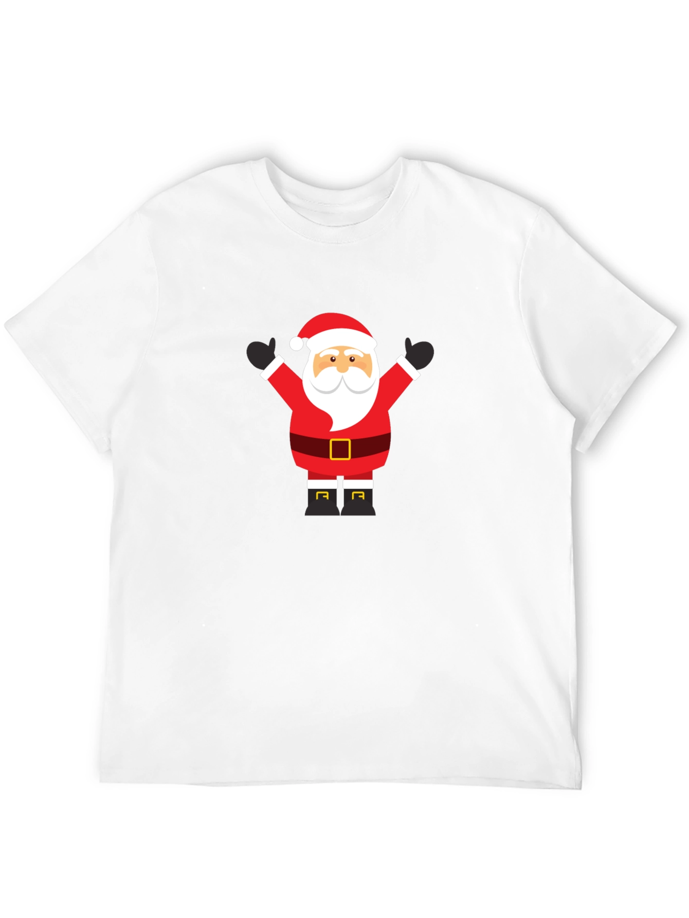 Festive Santa T-Shirt - Holiday Cheer