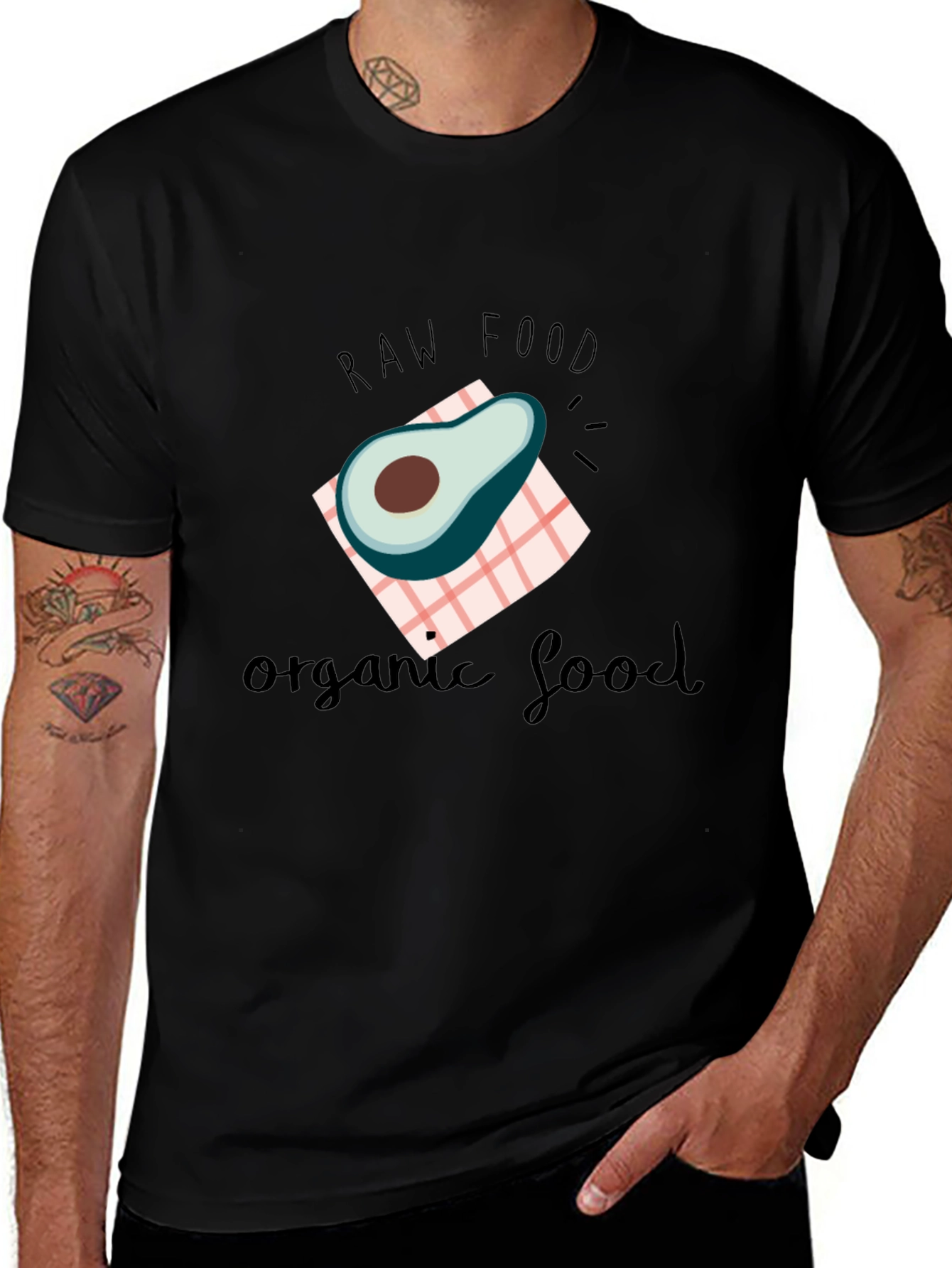 Raw & Organic Food Avocado T-Shirt