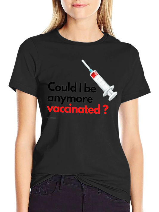Vaccinated Graphic Tee - Unisex Black T-Shirt