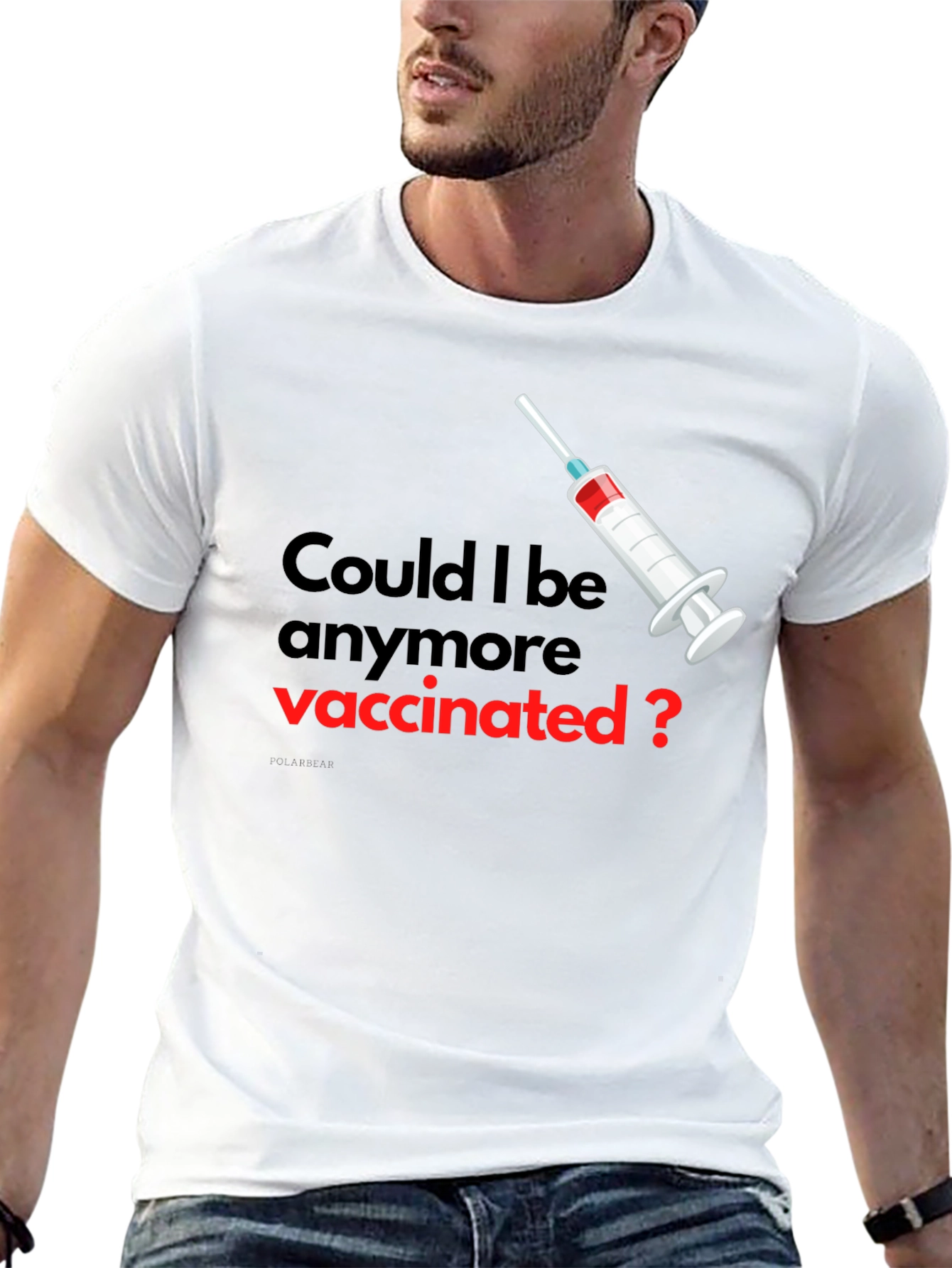 Vaccinated Graphic Tee - Unisex Black T-Shirt