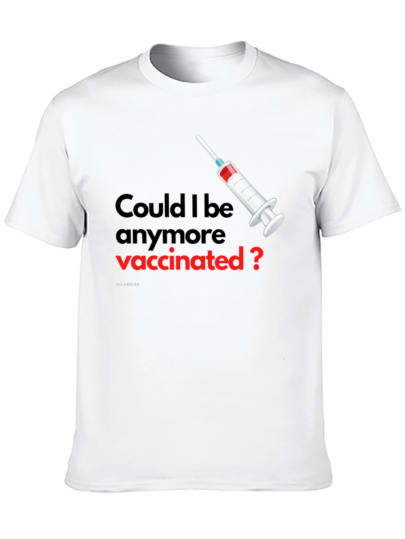 Vaccinated Graphic Tee - Unisex Black T-Shirt