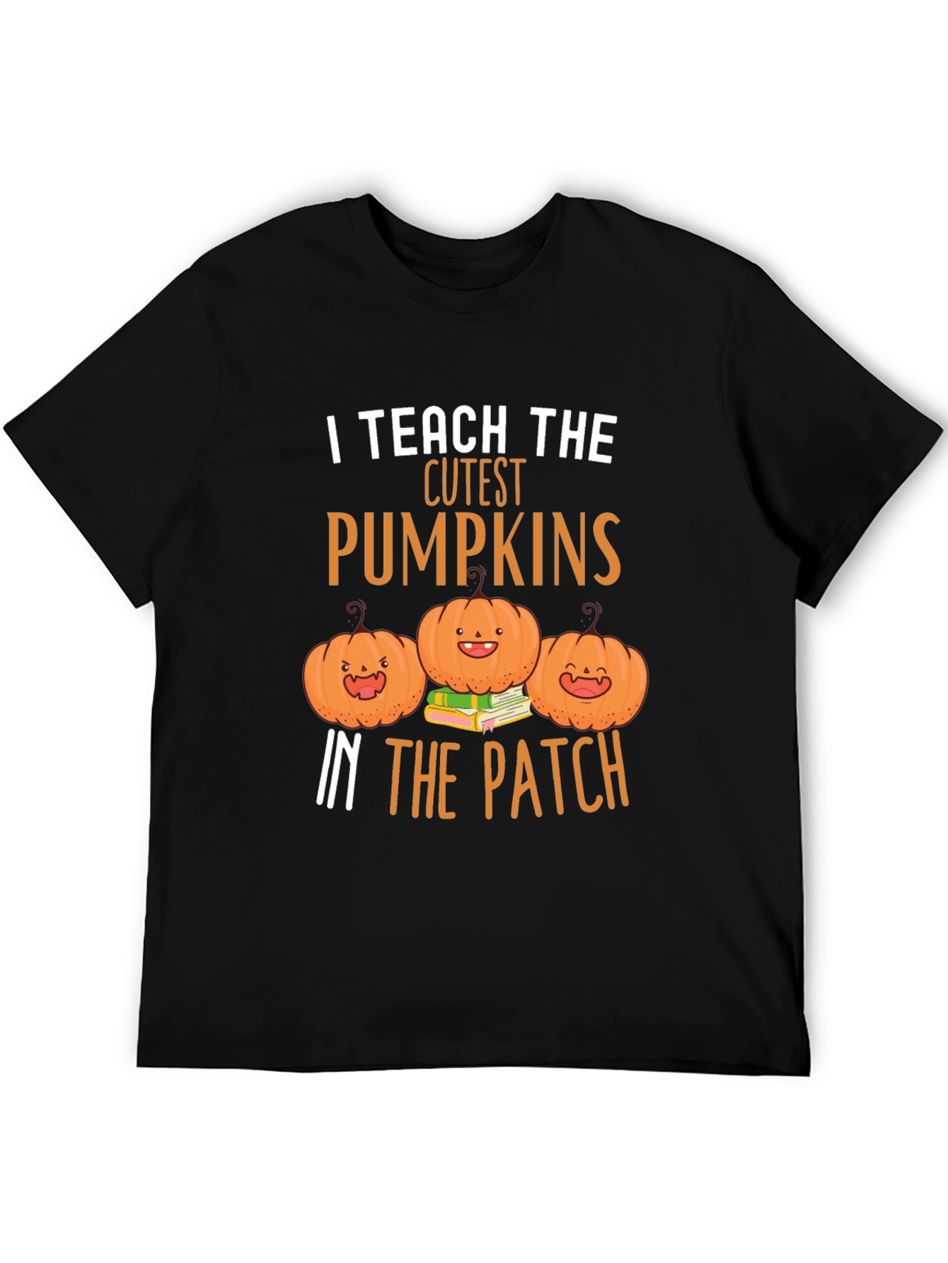 Cute Pumpkin Teacher T-Shirt - Fall Apparel