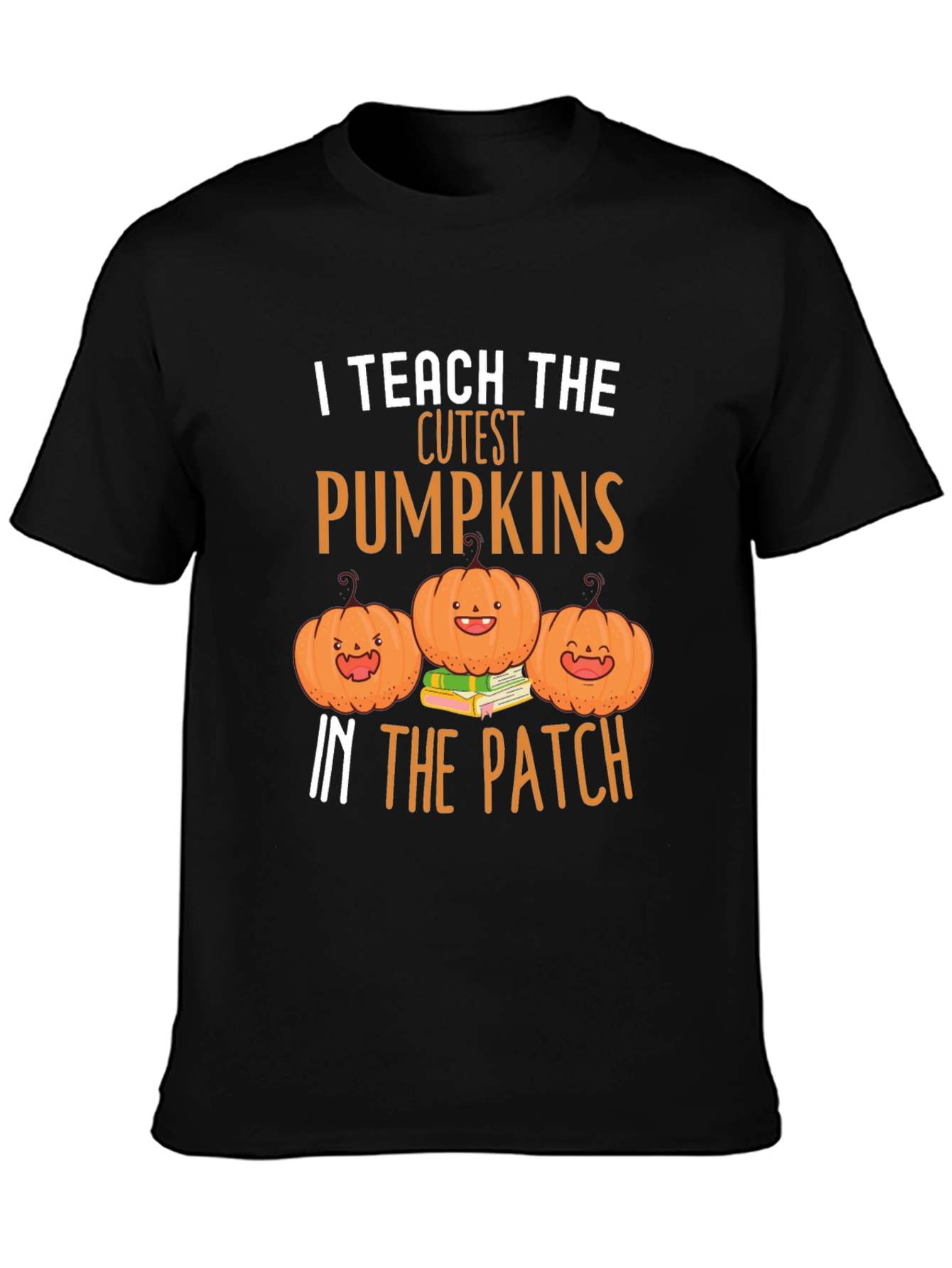 Cute Pumpkin Teacher T-Shirt - Fall Apparel