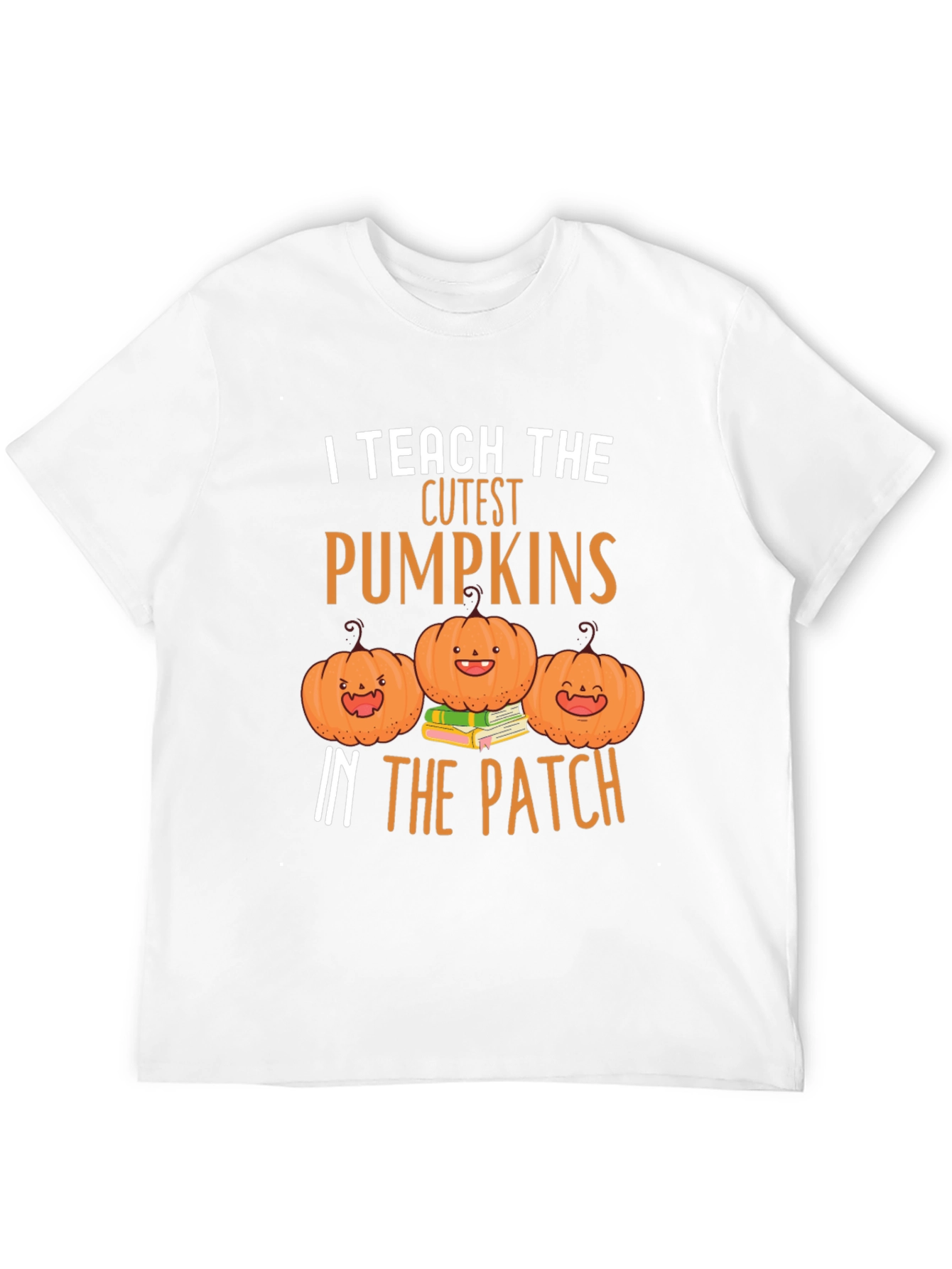 Cute Pumpkin Teacher T-Shirt - Fall Apparel