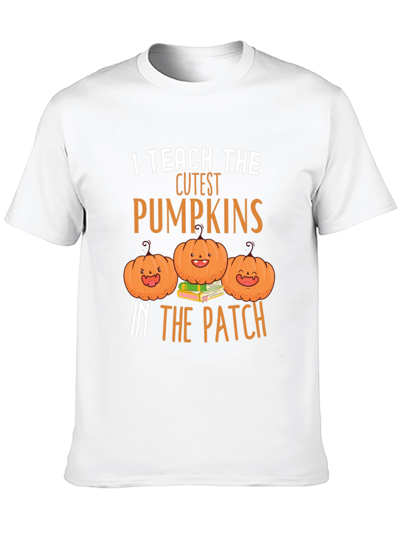 Cute Pumpkin Teacher T-Shirt - Fall Apparel