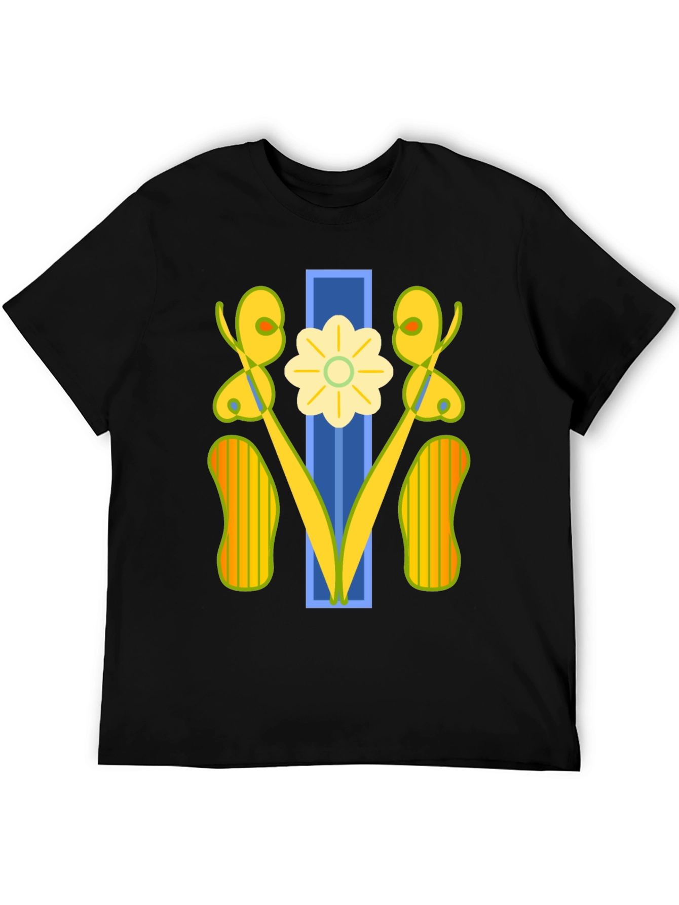 Abstract Floral Graphic Tee - Modern Art Shirt
