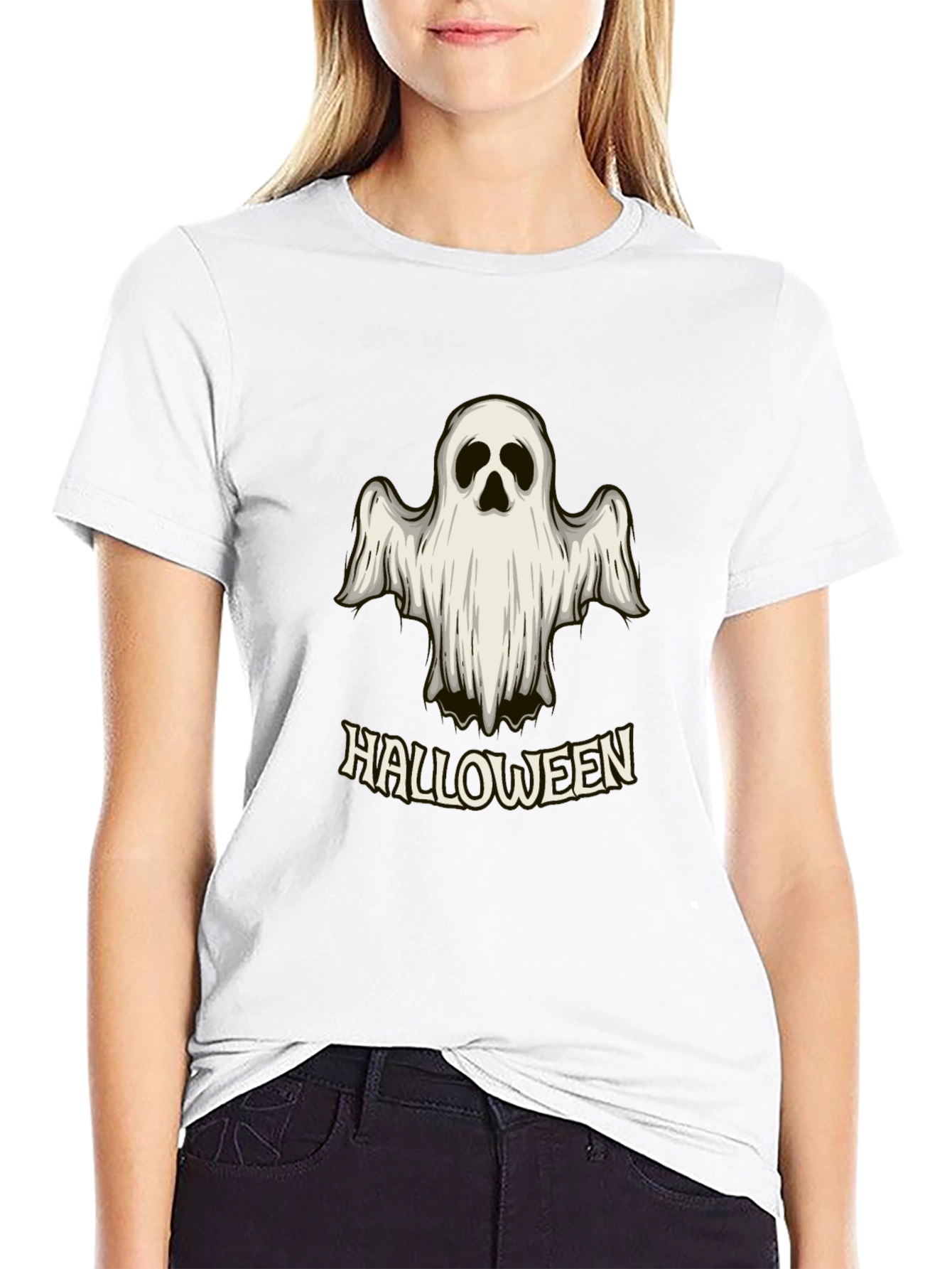 Halloween Ghost T-Shirt - Spooky Season Apparel