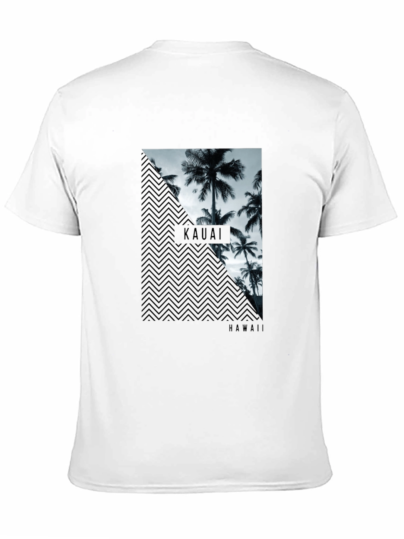 Kauai Hawaii Palm Tree Graphic T-Shirt