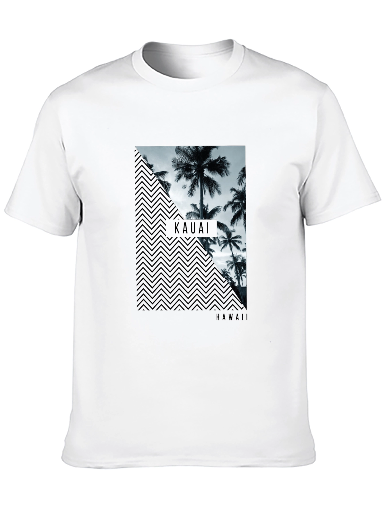 Kauai Hawaii Palm Tree Graphic T-Shirt