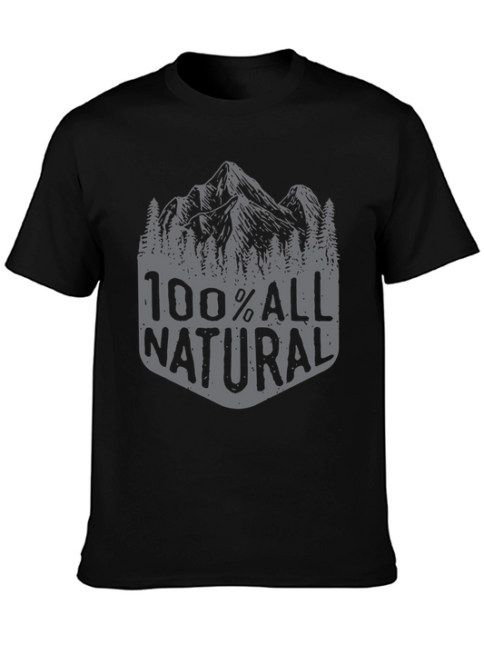 100% All Natural Graphic Tee - Mountain Design