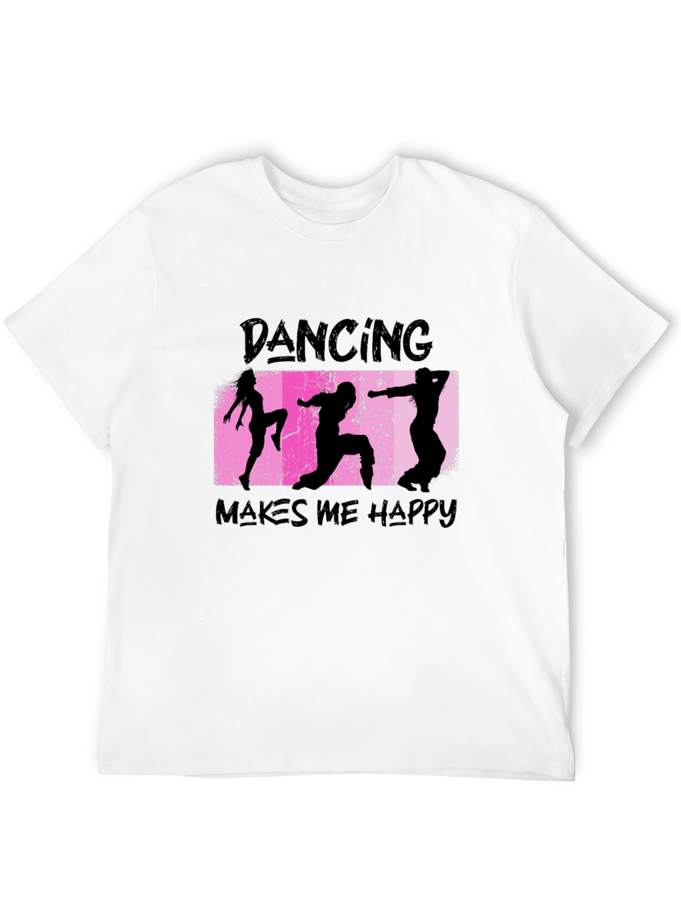 Dancing Makes Me Happy Black T-Shirt