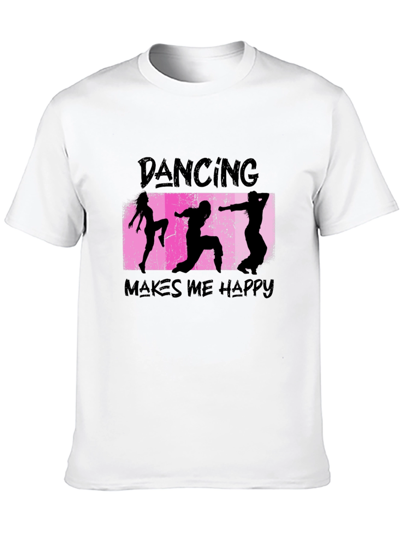 Dancing Makes Me Happy Black T-Shirt