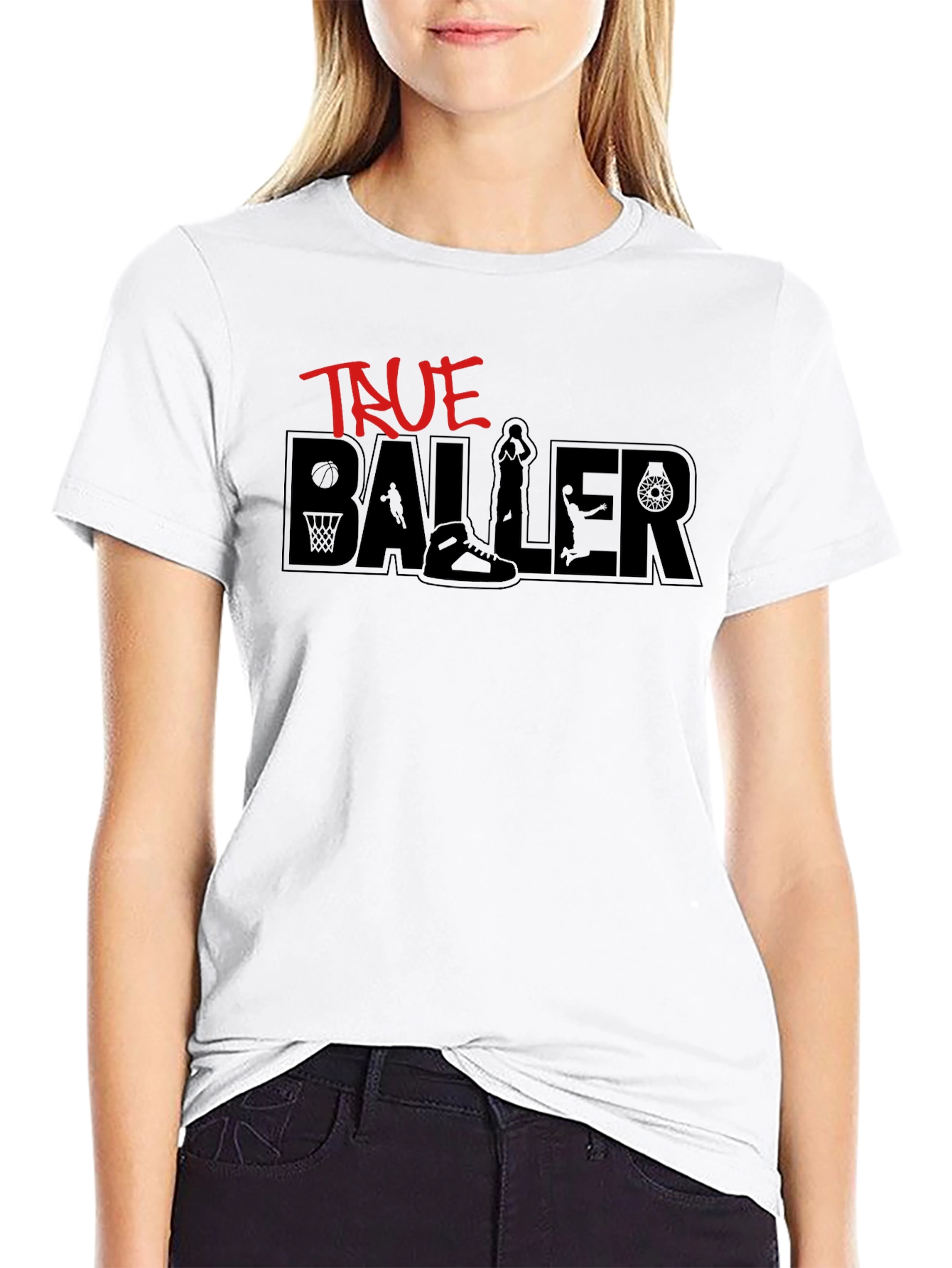 True Baller Graphic Tee - Black T-Shirt