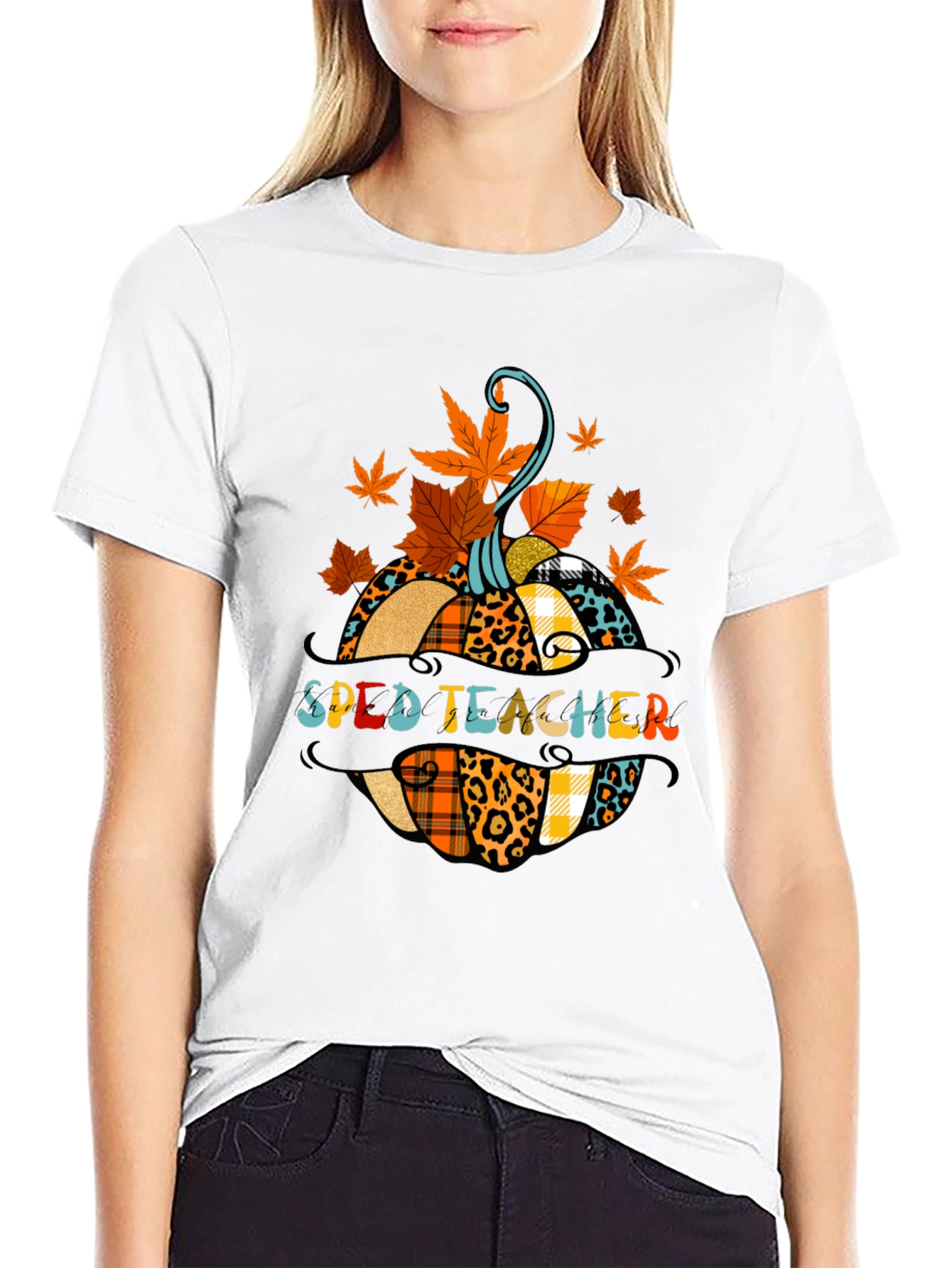 SPED Teacher Fall Pumpkin T-Shirt