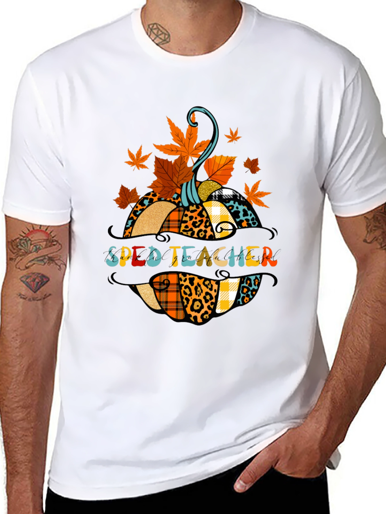 SPED Teacher Fall Pumpkin T-Shirt