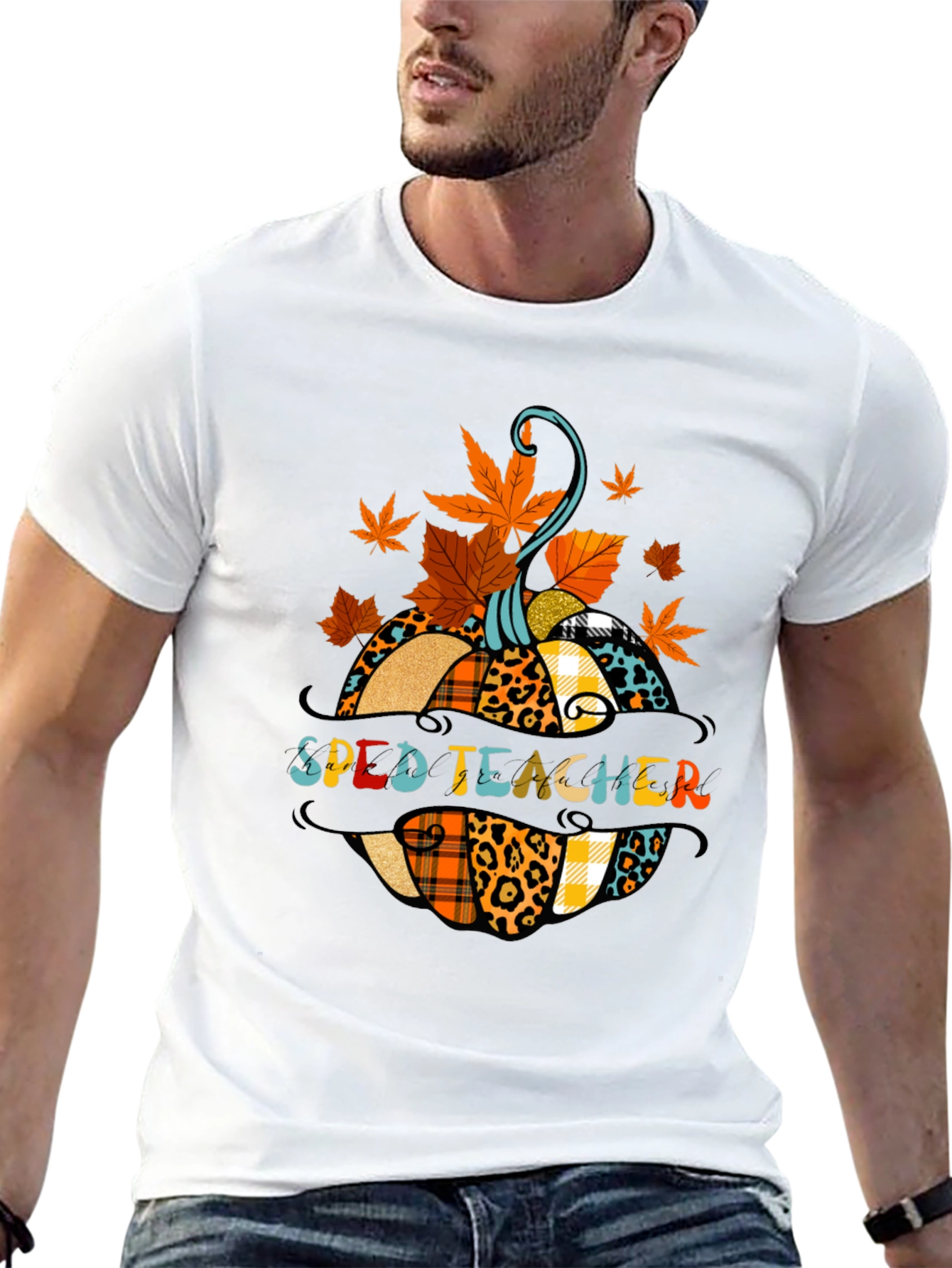 SPED Teacher Fall Pumpkin T-Shirt