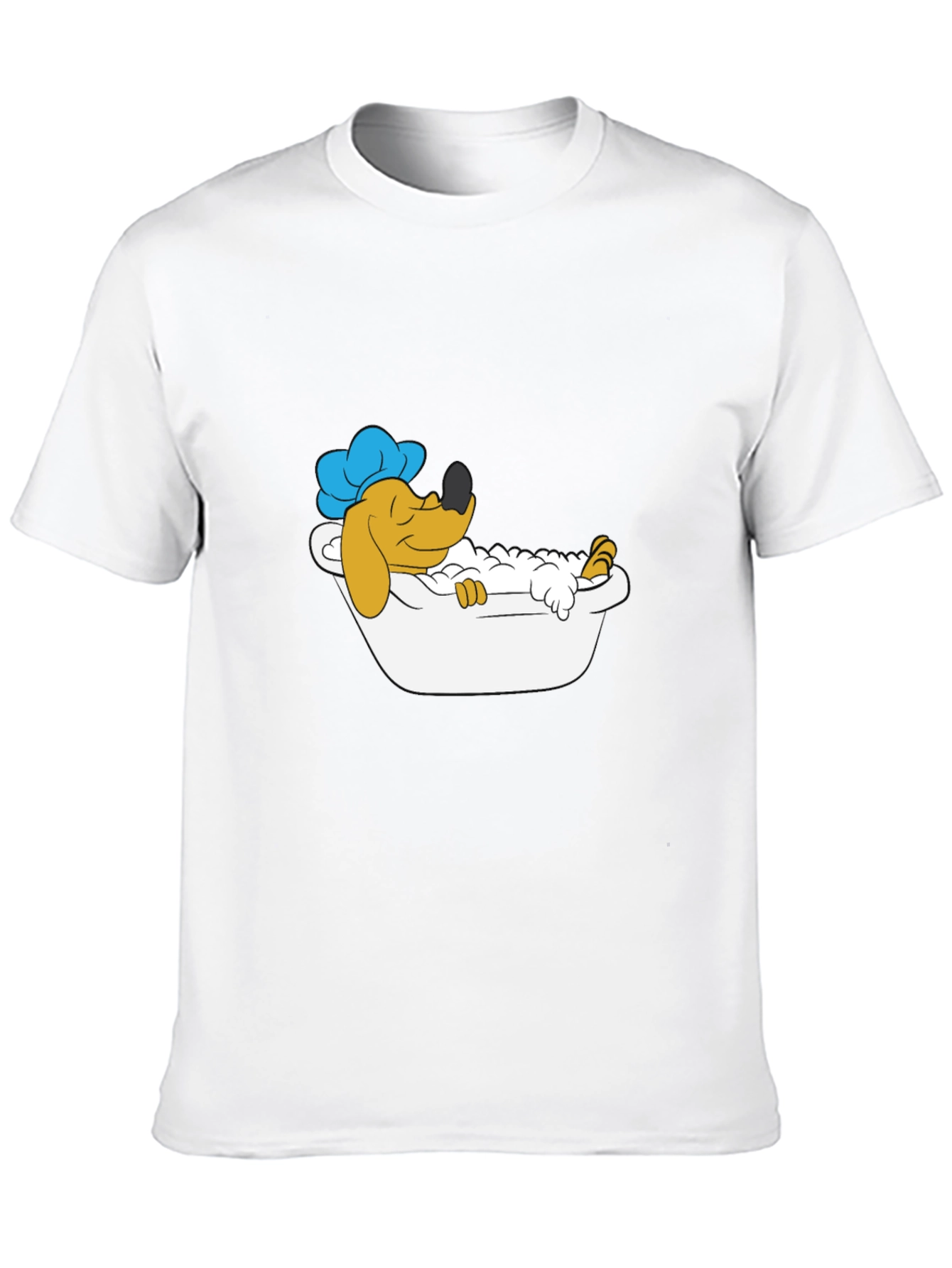 Cartoon Dog Bath Time T-Shirt