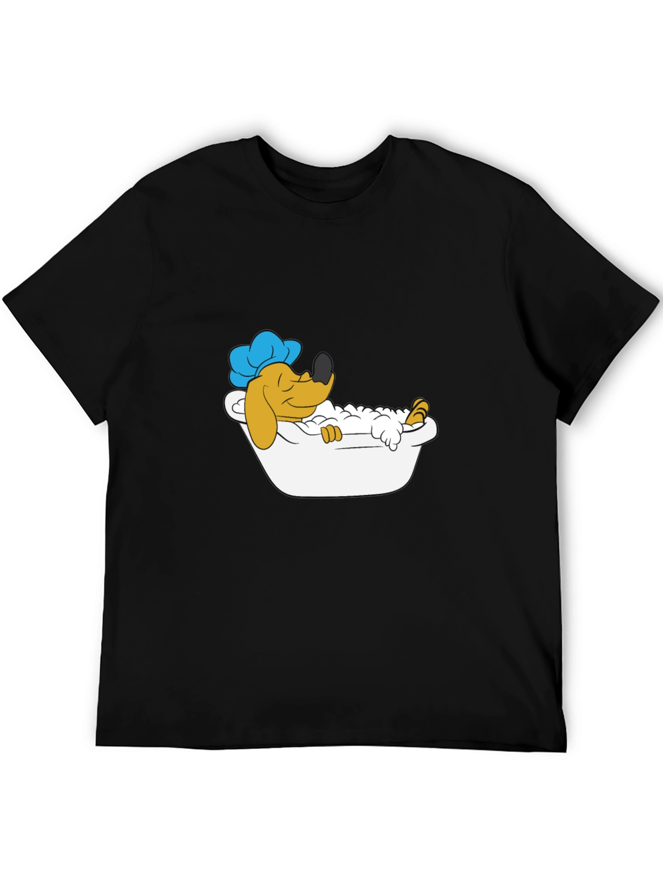 Cartoon Dog Bath Time T-Shirt