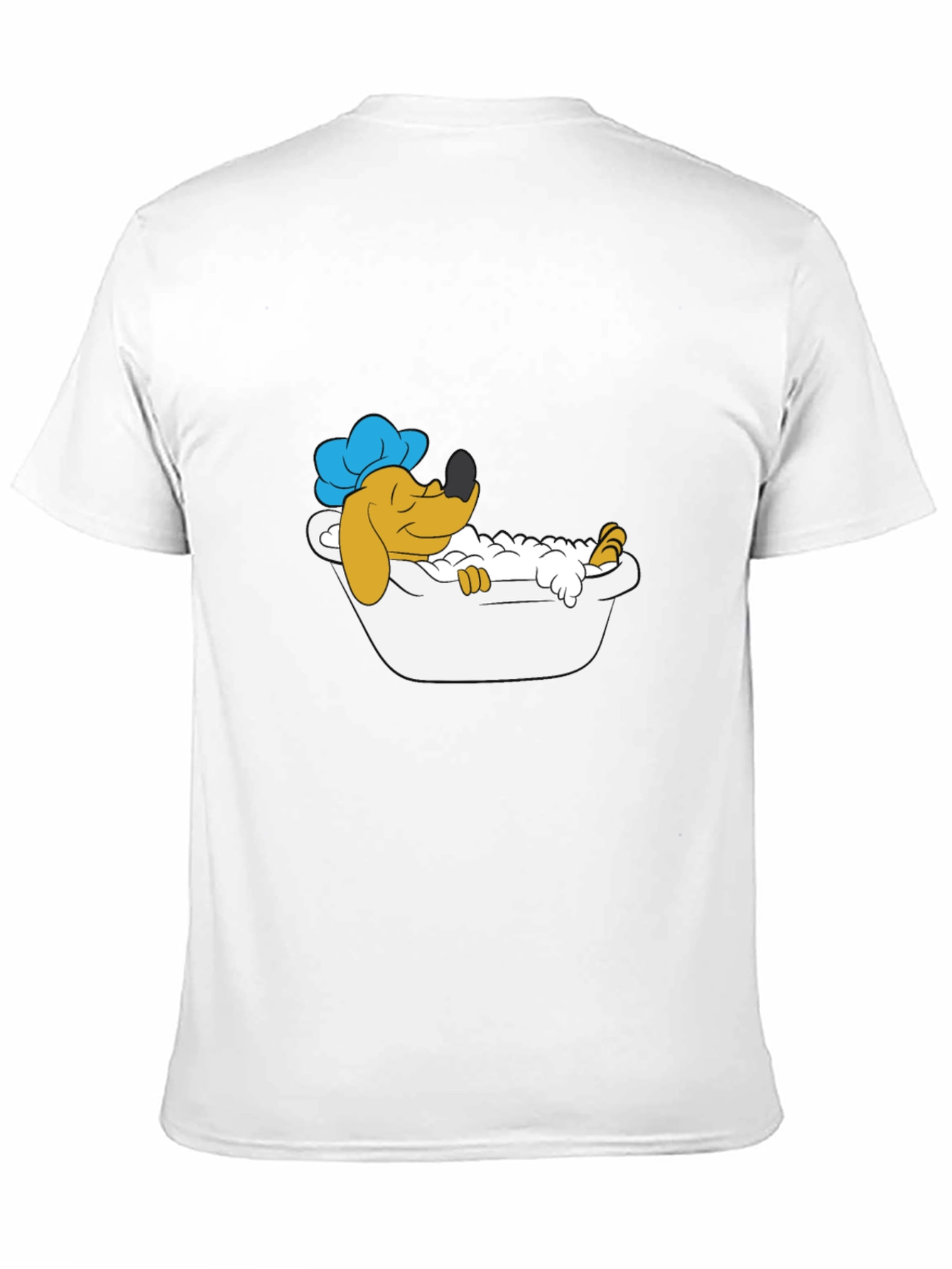 Cartoon Dog Bath Time T-Shirt