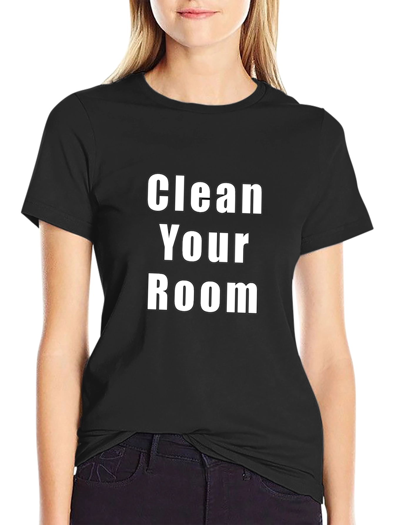Clean Your Room Graphic Tee - Black