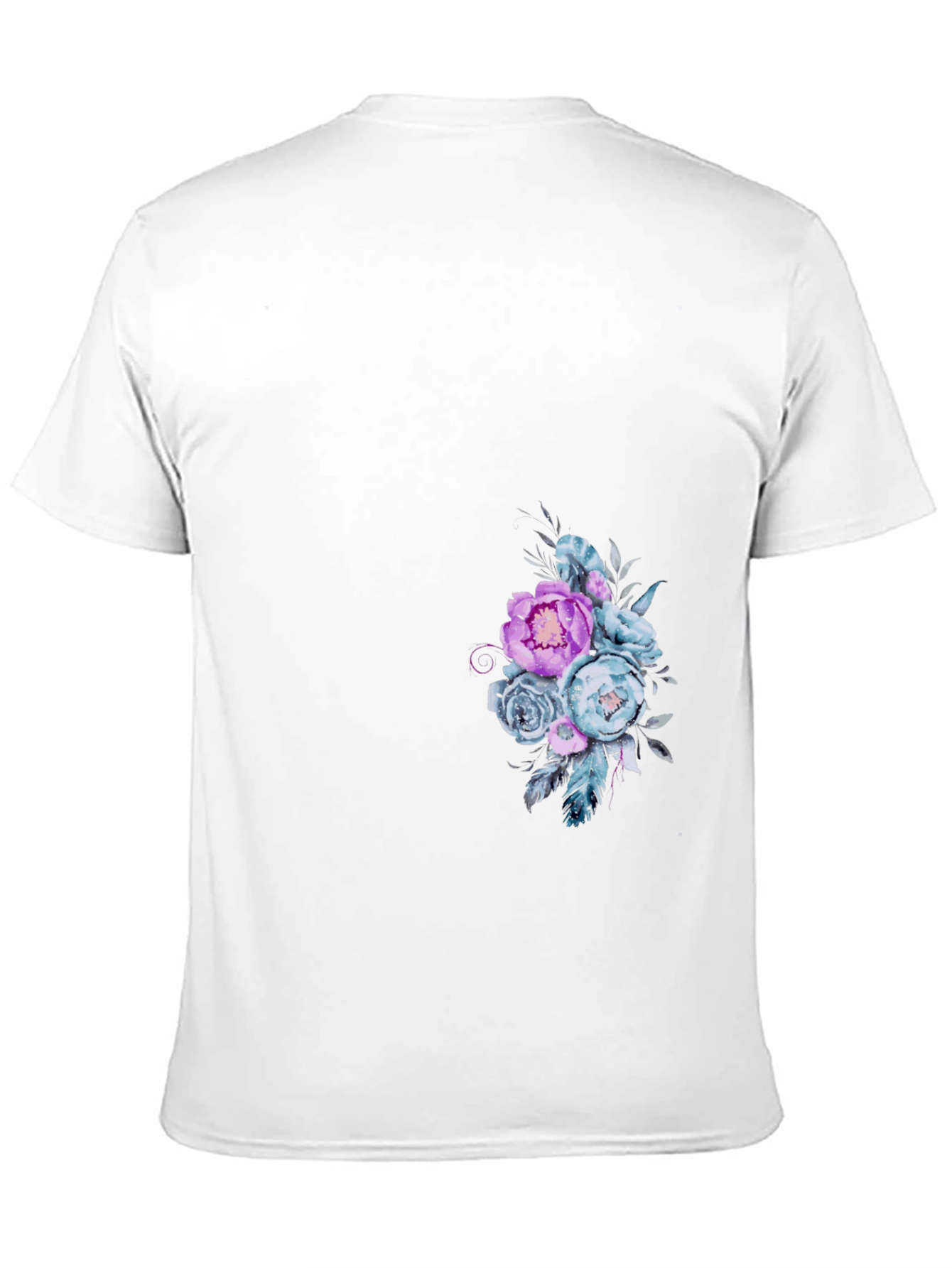 Floral Graphic Black Tee