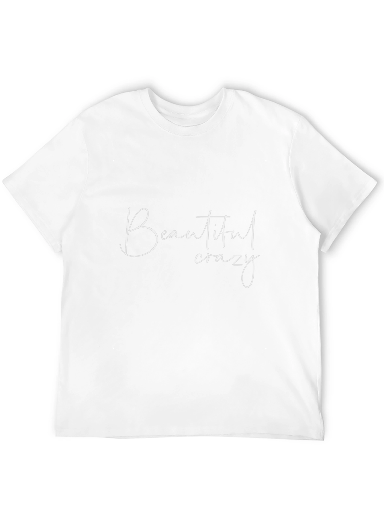 Beautiful Crazy Graphic T-Shirt - Black