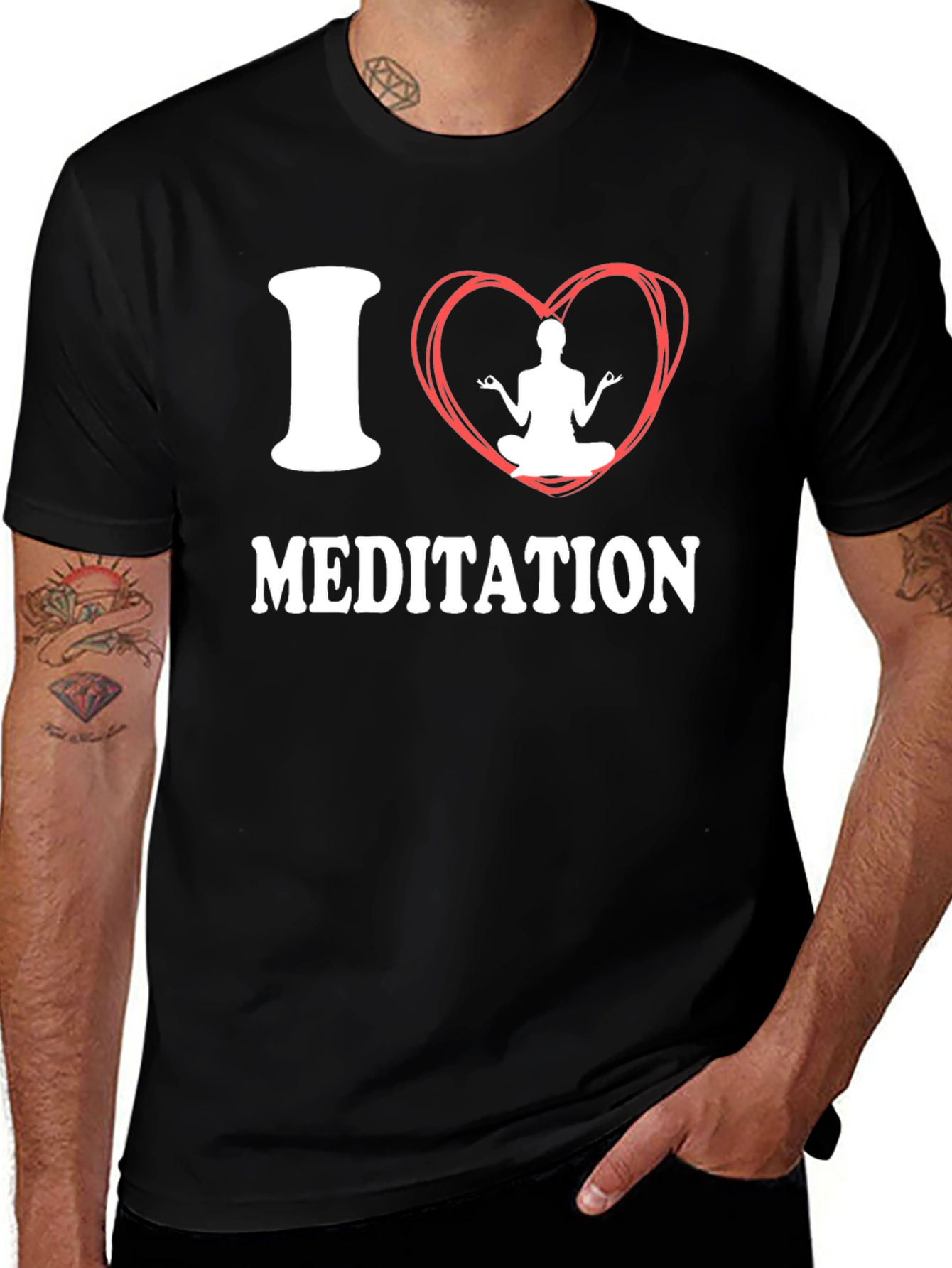 I Love Meditation Graphic T-Shirt - Unisex